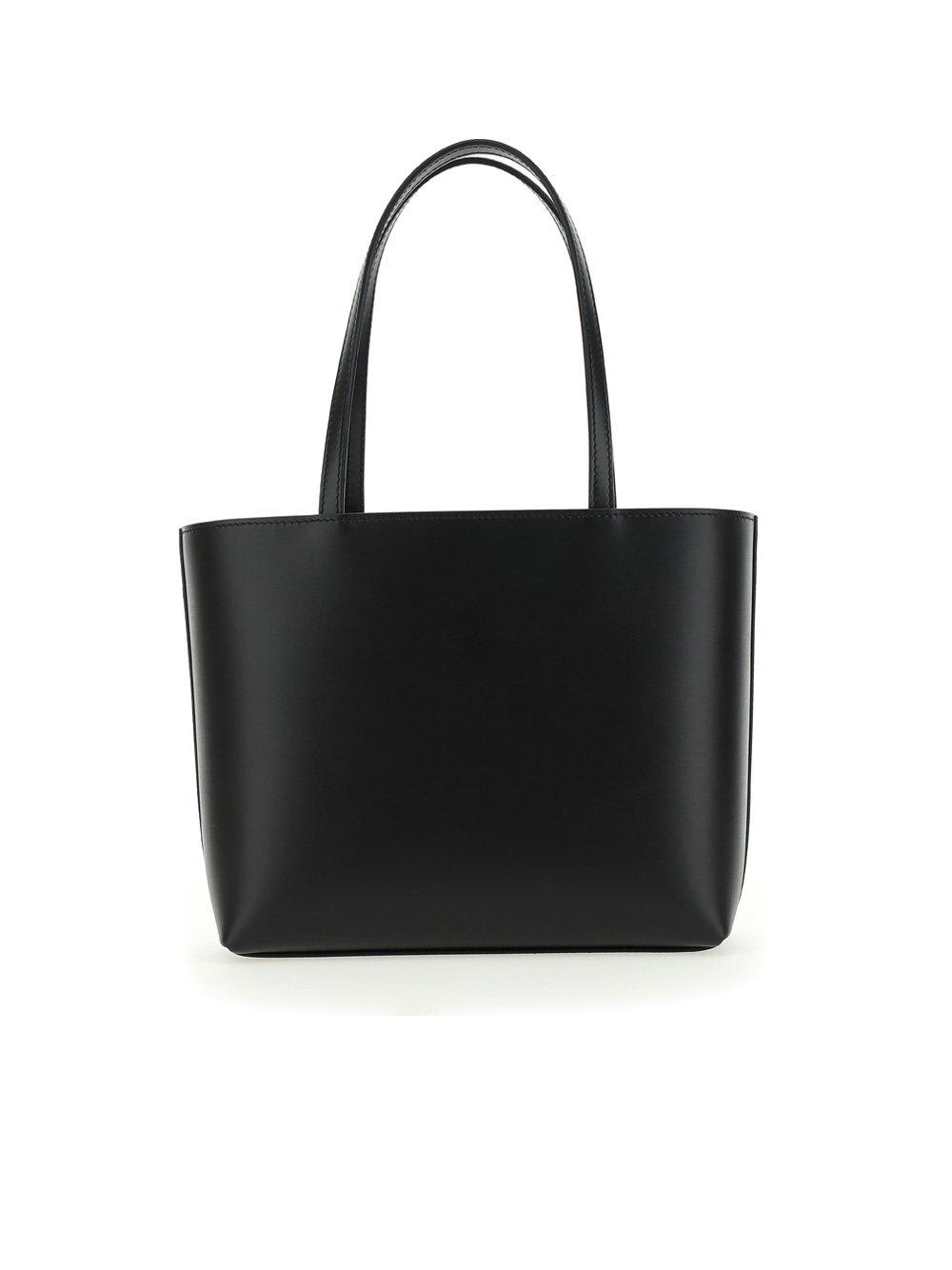 Shop Dolce & Gabbana Dg Logo Embossed Small Tote Bag In Black
