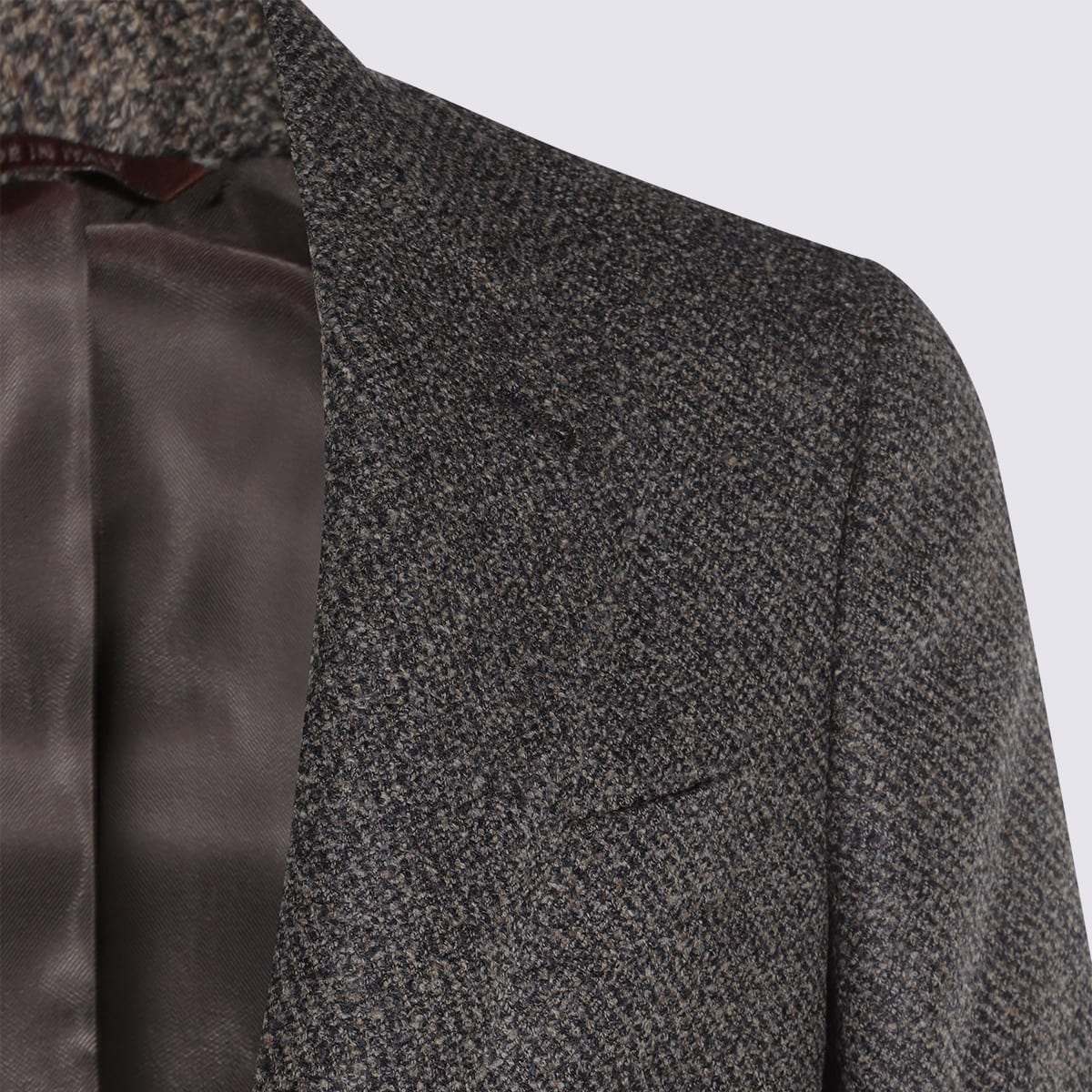 Canali Two-button Single-breasted Blazer In Gray