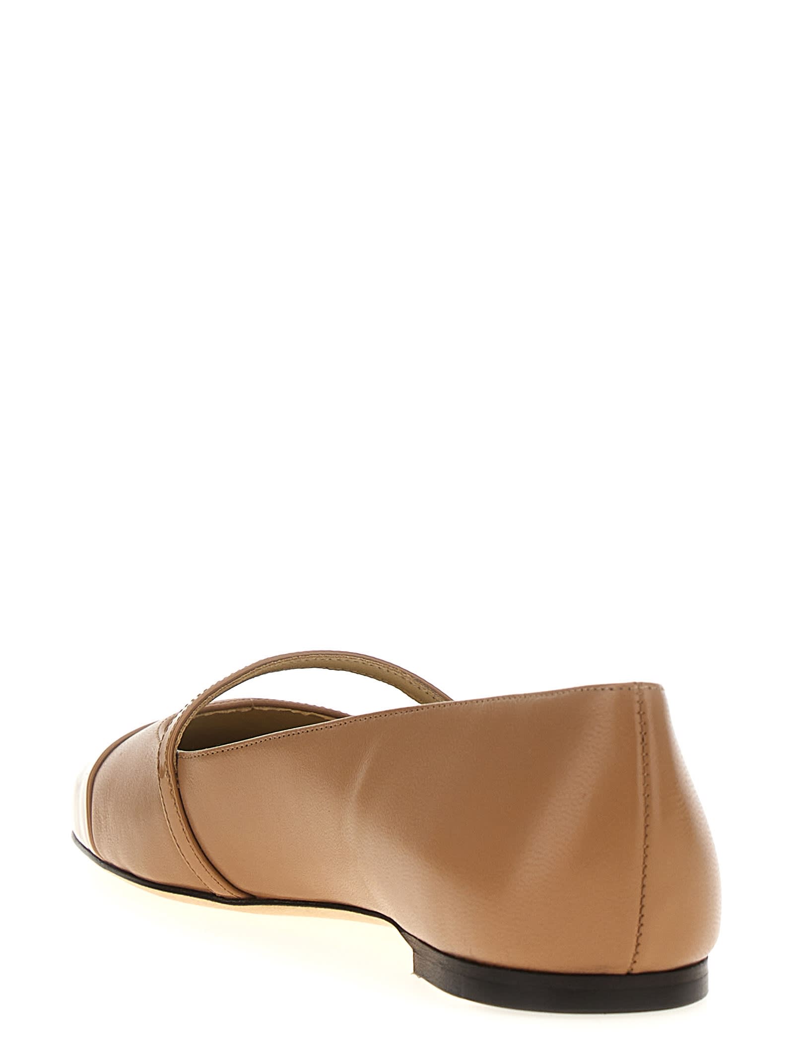 Shop Jimmy Choo Elisa Ballet Flats In Brown