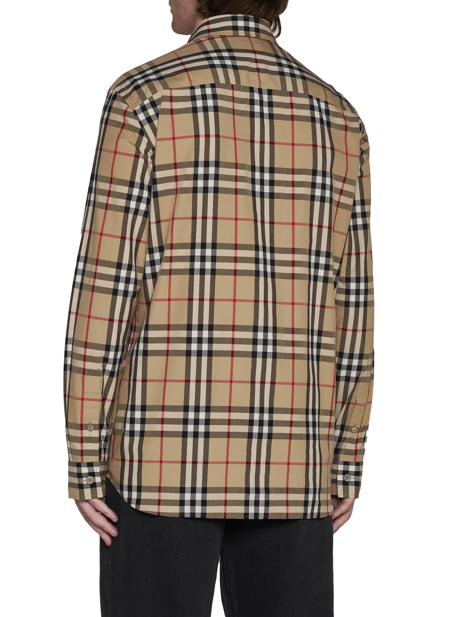 Shop Burberry Shirt In Archive Beige Ip Chk