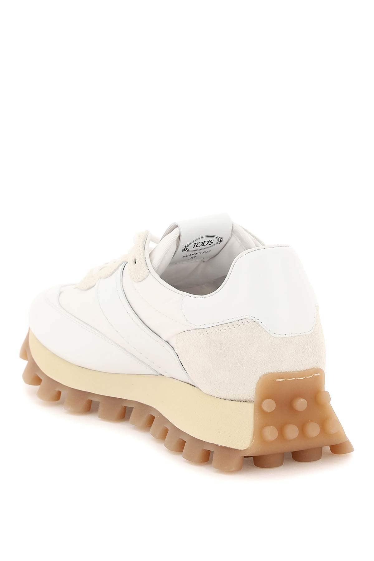 Tod's Sportiva Sneakers In Bianco Bianco Lana (white)
