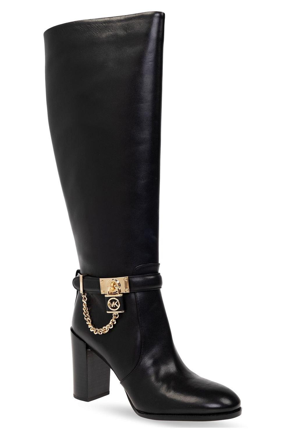 Michael Kors Hamilton Boots In Black