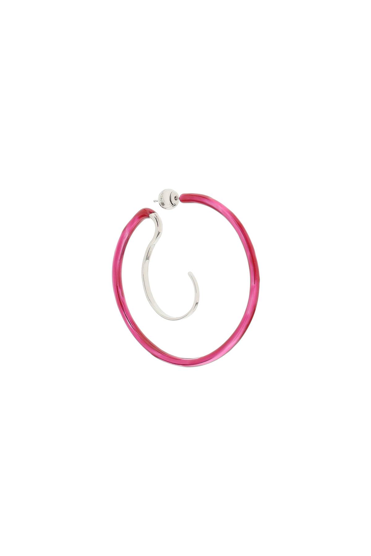 Shop Panconesi Upside Down Earrings In Cherry Pink (fuchsia)