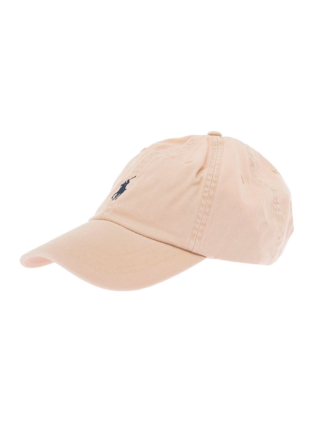 Polo Ralph Lauren Beige Baseball Cap With Pony Embroidery On The Front And Rear Adjustable Buckle Closure In Cotton Wo In Sand
