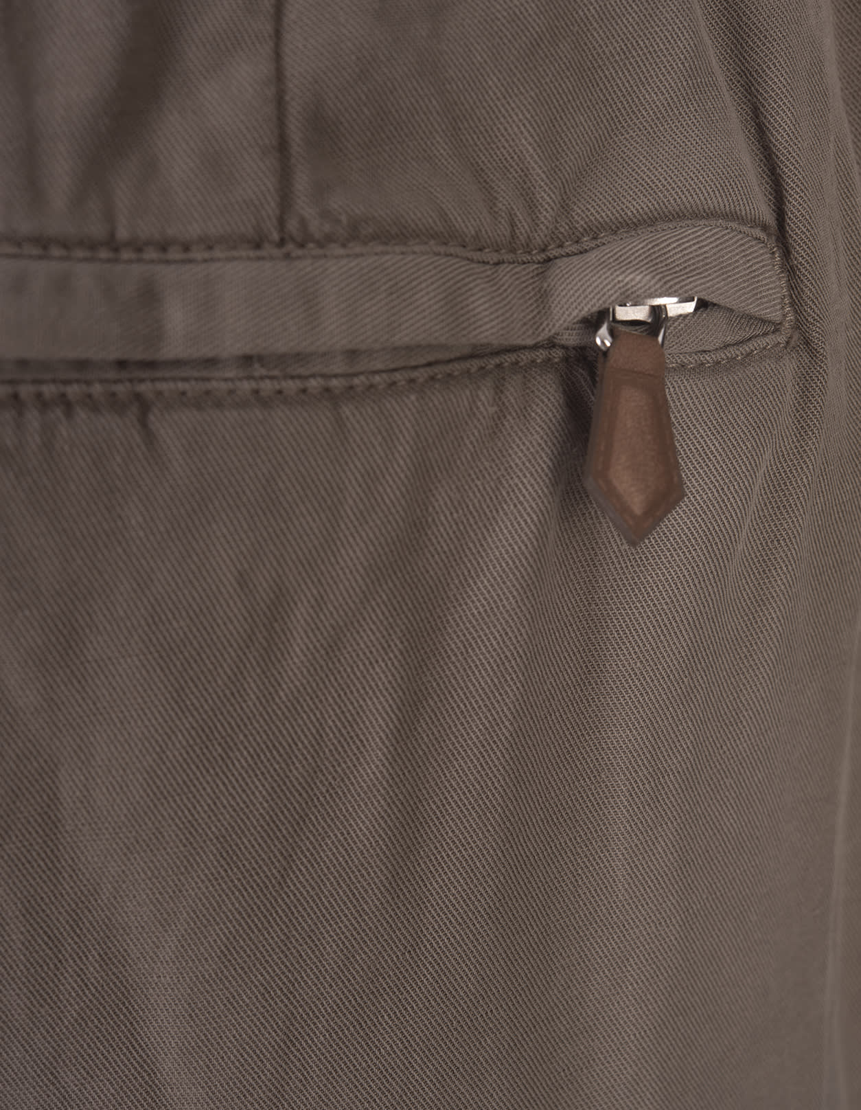 Shop Pt01 Mud Linen Blend Soft Fit Trousers In Brown