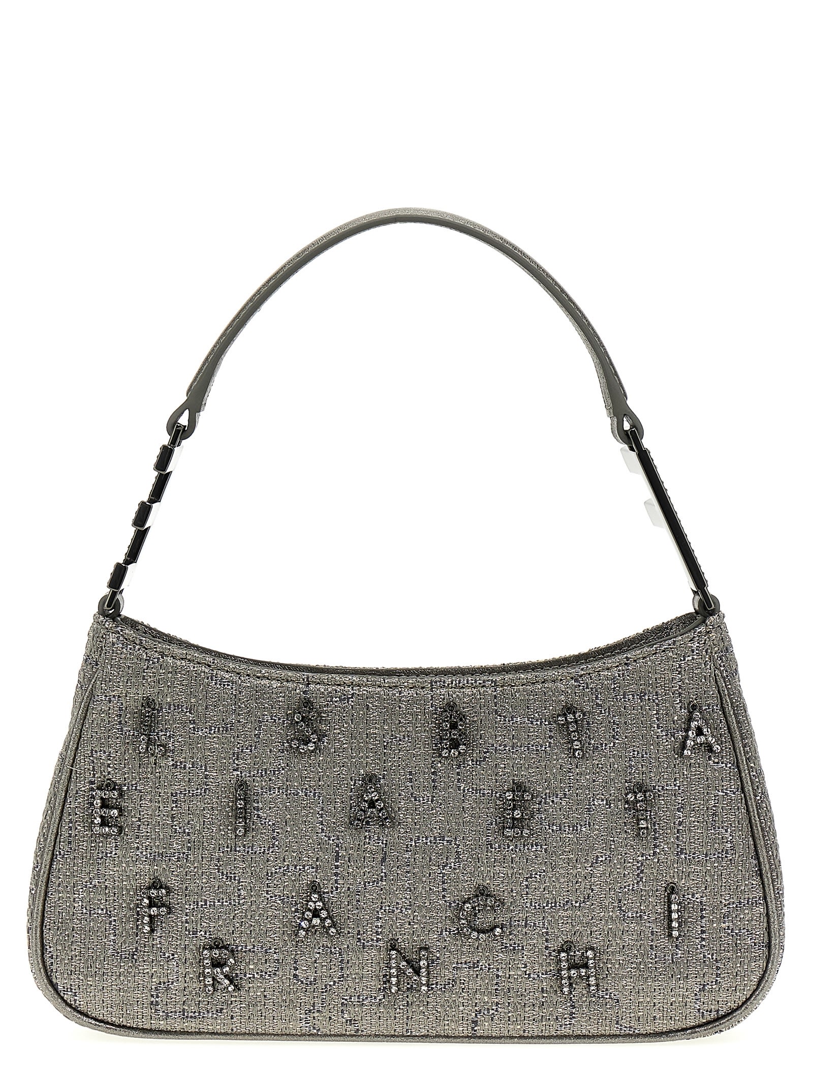 Shop Elisabetta Franchi Shoulder Bag In Silver