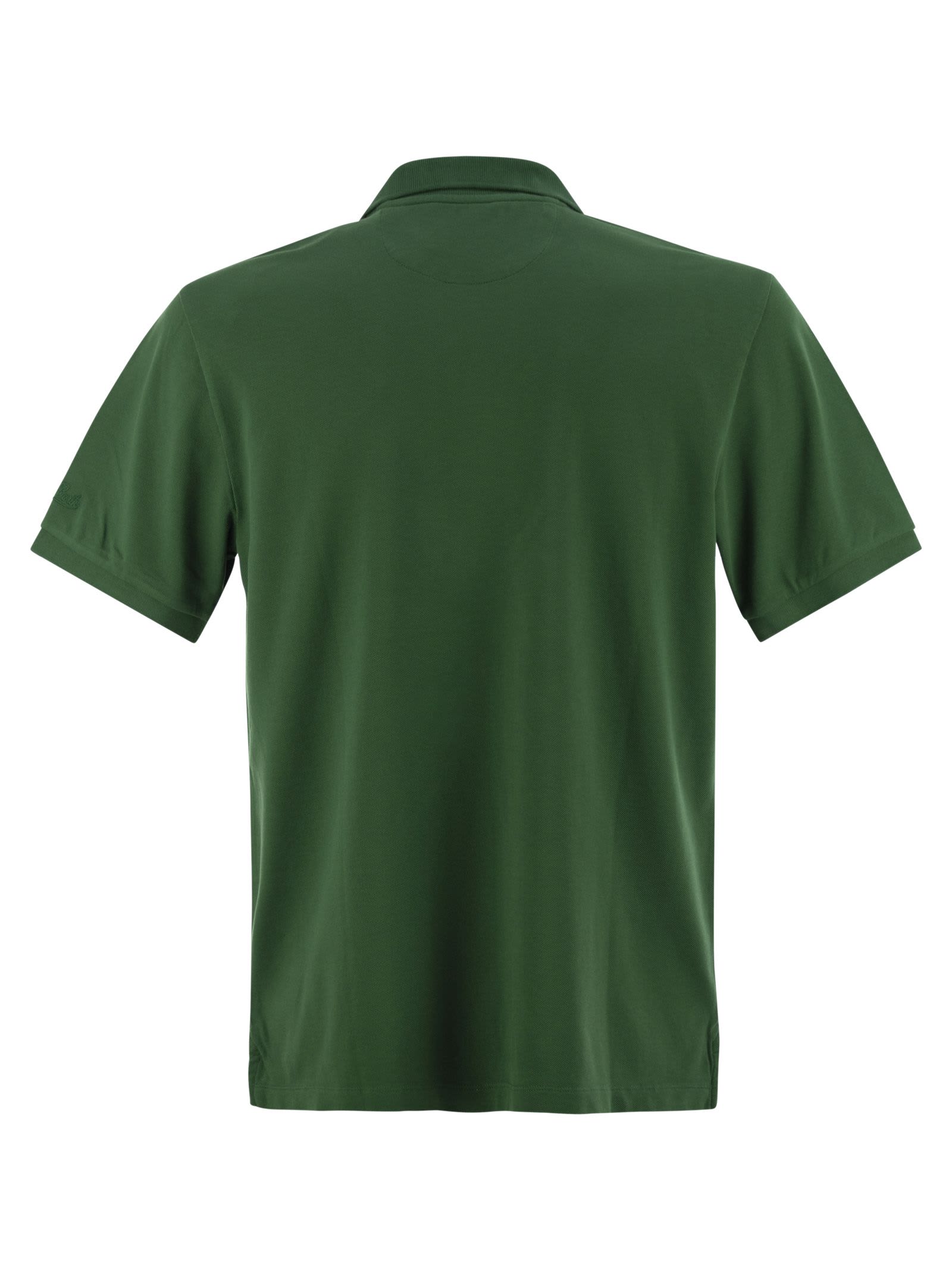 Mc2 Saint Barth Charles - Piqué Polo Shirt In Green