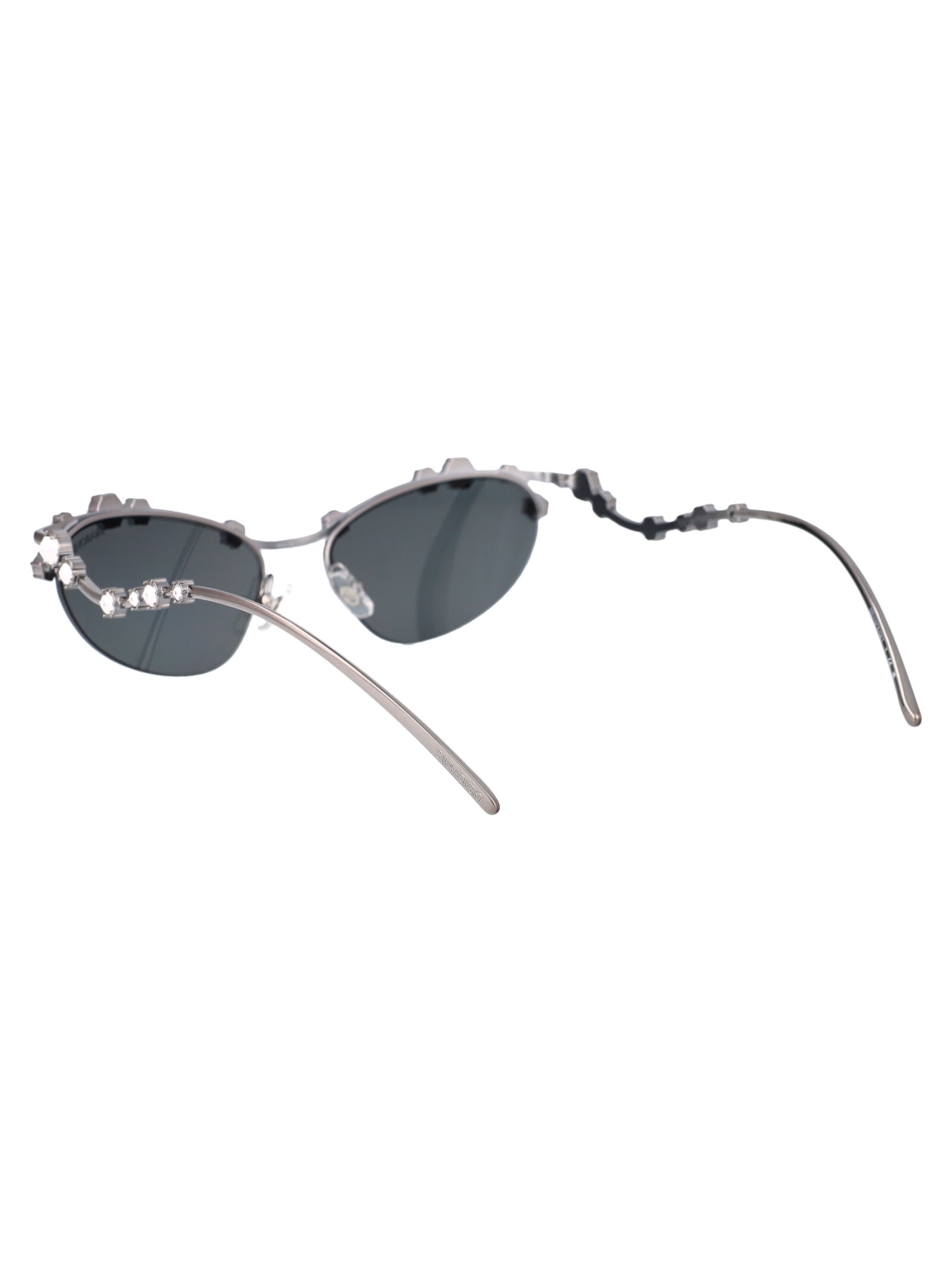 Shop Swarovski 0sk7016 Sunglasses In 400987 Gunmetal