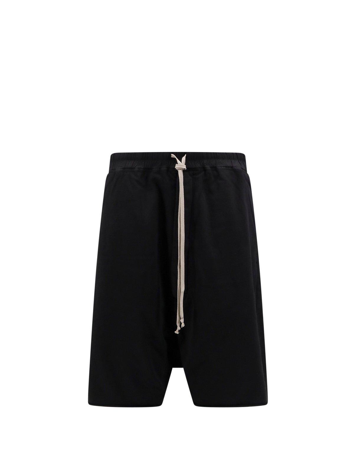 Shop Drkshdw Drawstring Bermuda Shorts In Black