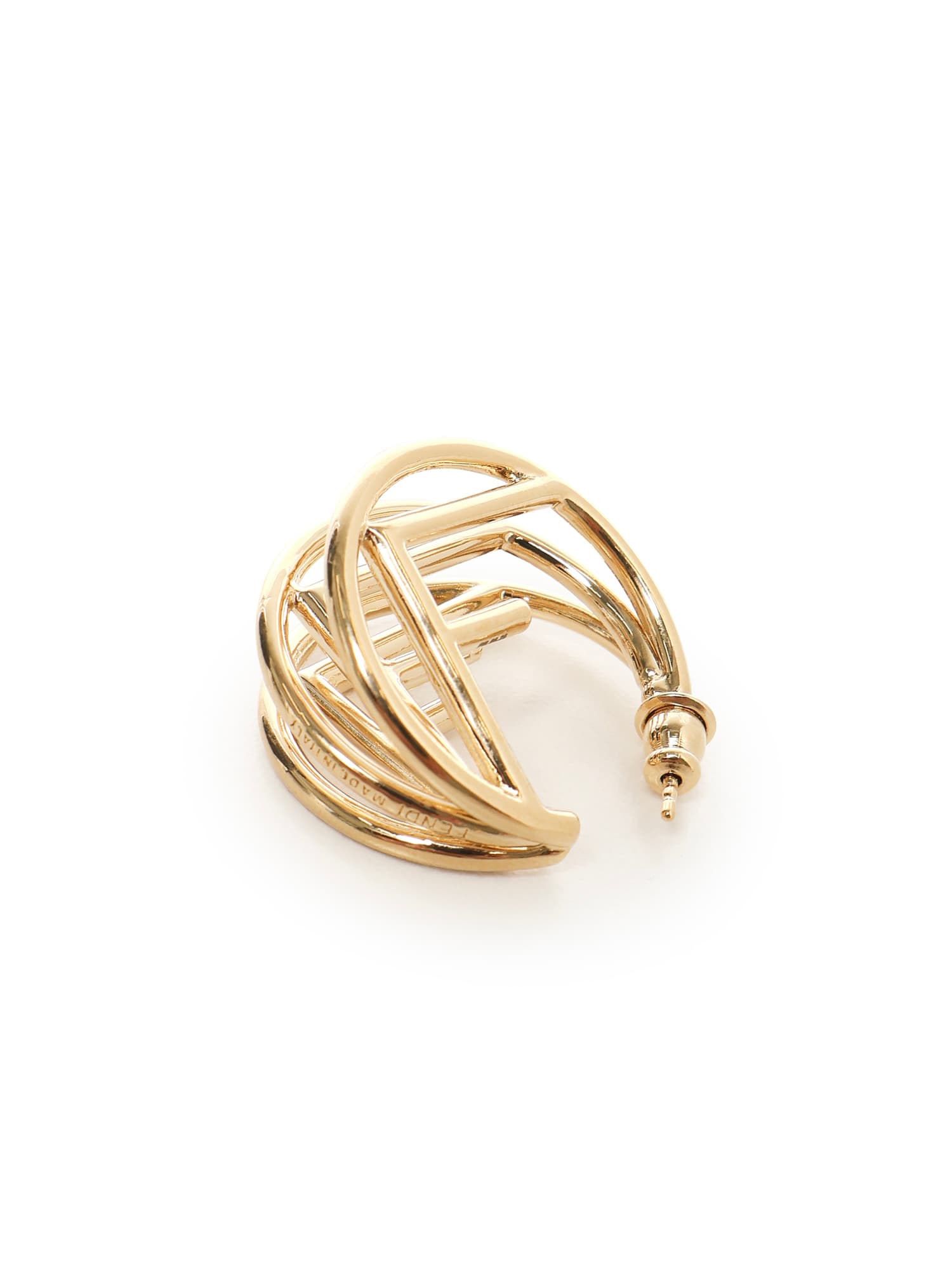 Fendi F Is  Earrings In Gold