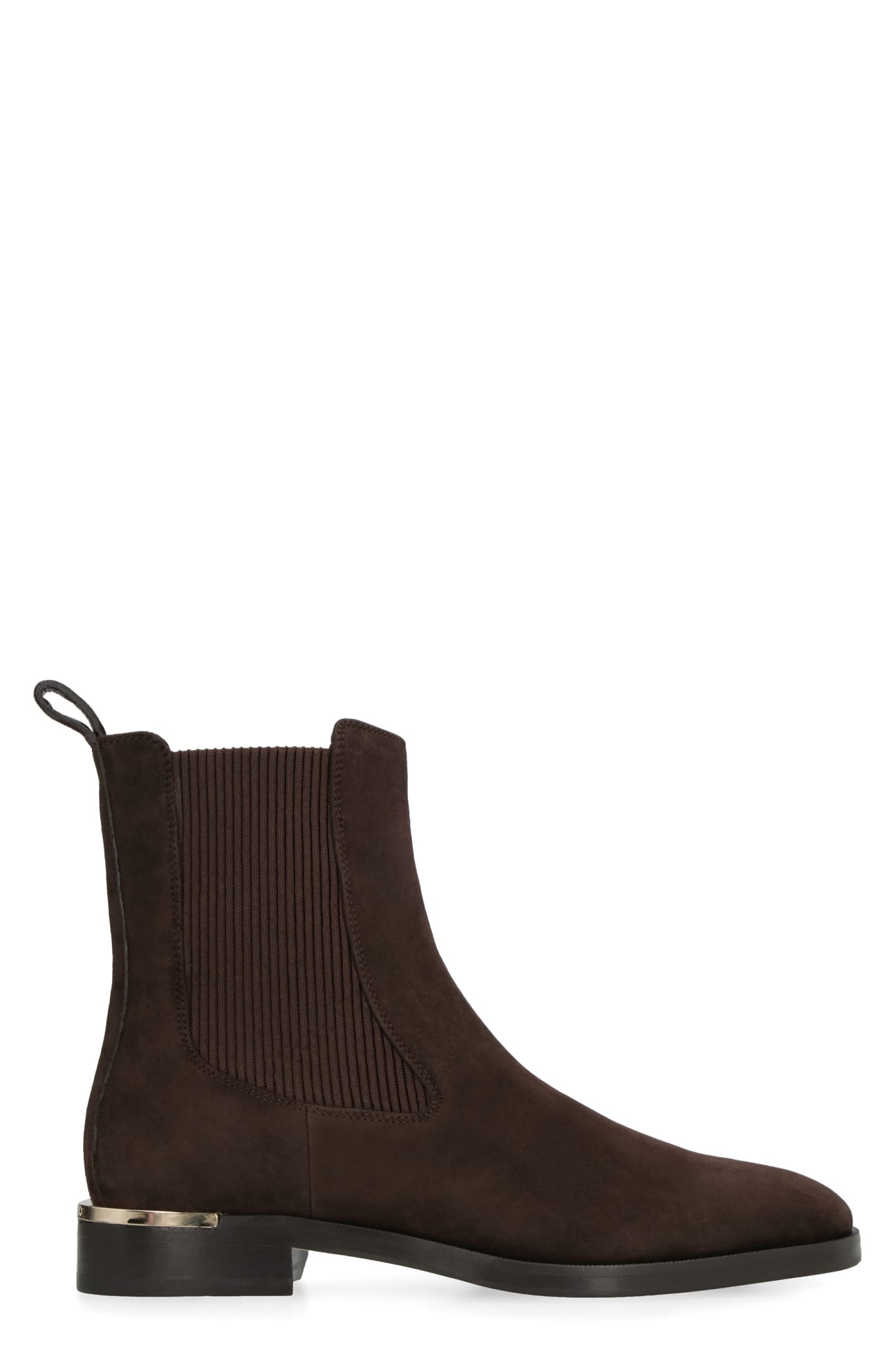 Shop Jimmy Choo The Sally Suede Chelsea Boots In Brown