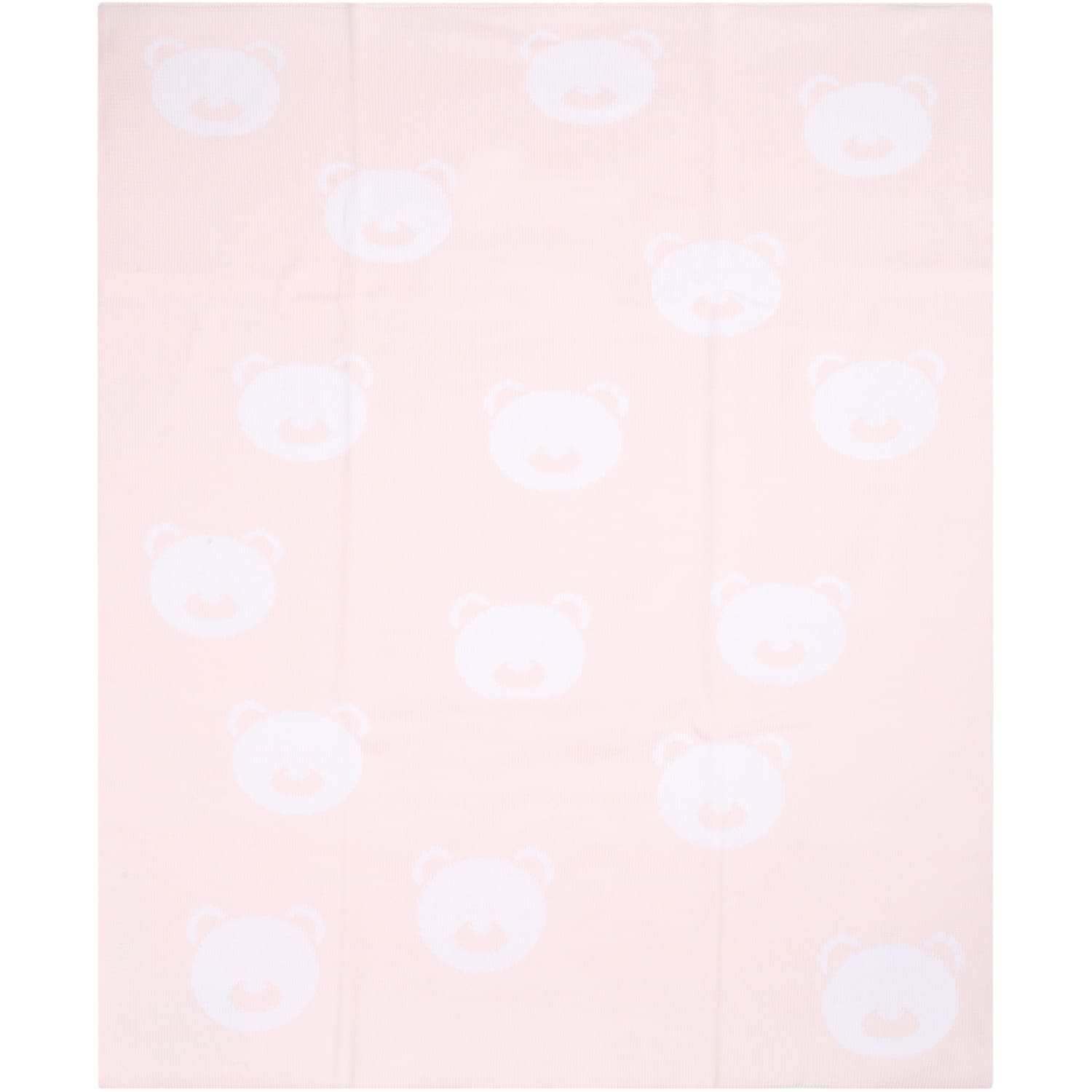 Little Bear Pink Blanket For Baby Girl With Bears
