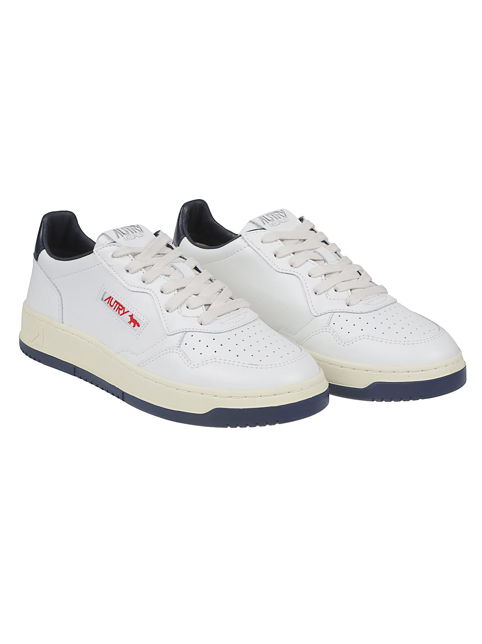 Autry X Maison Kitsune Medalist Low Top Sneakers In Multi