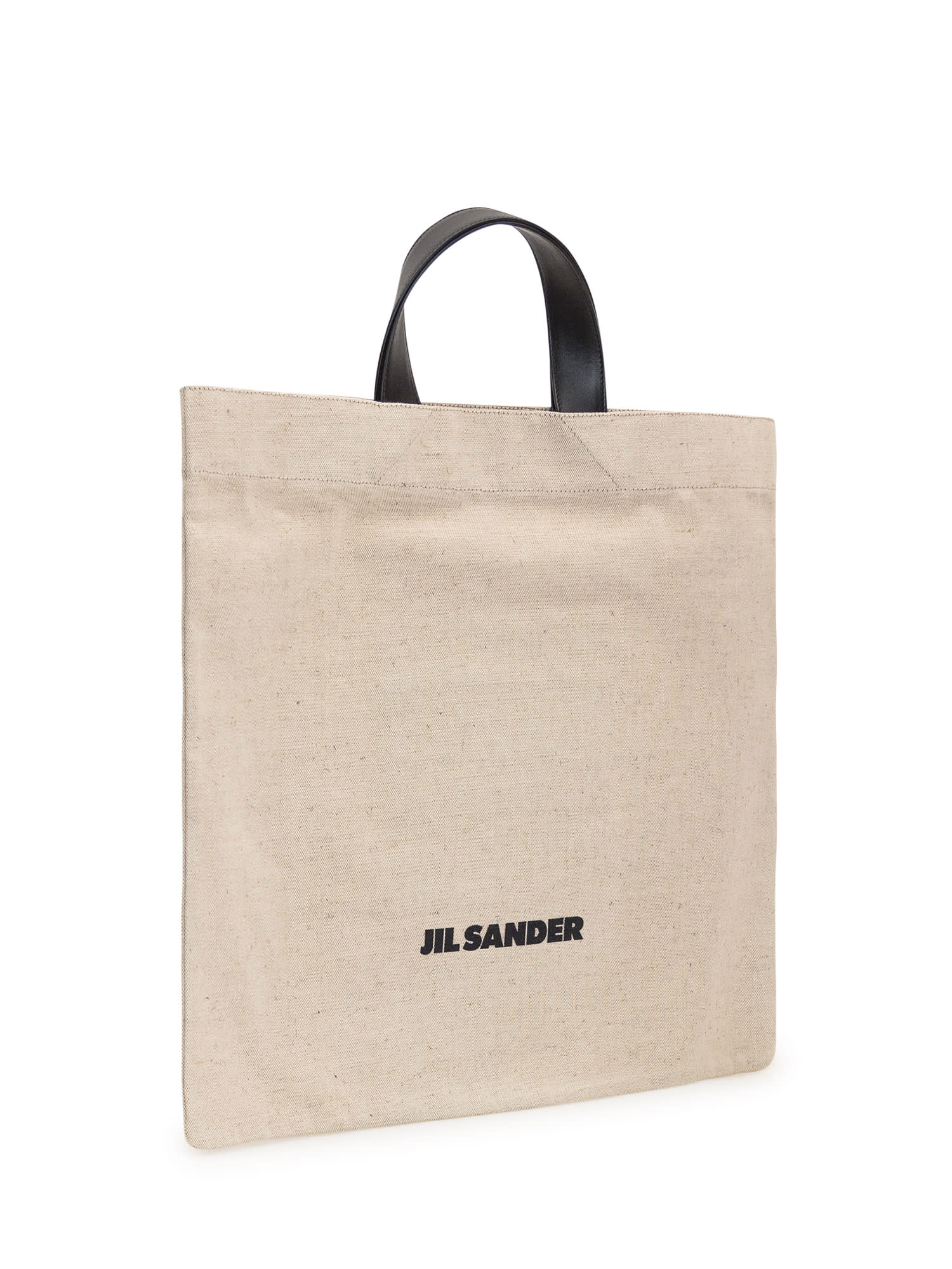 Shop Jil Sander Squared Book Tote Bag In Natural