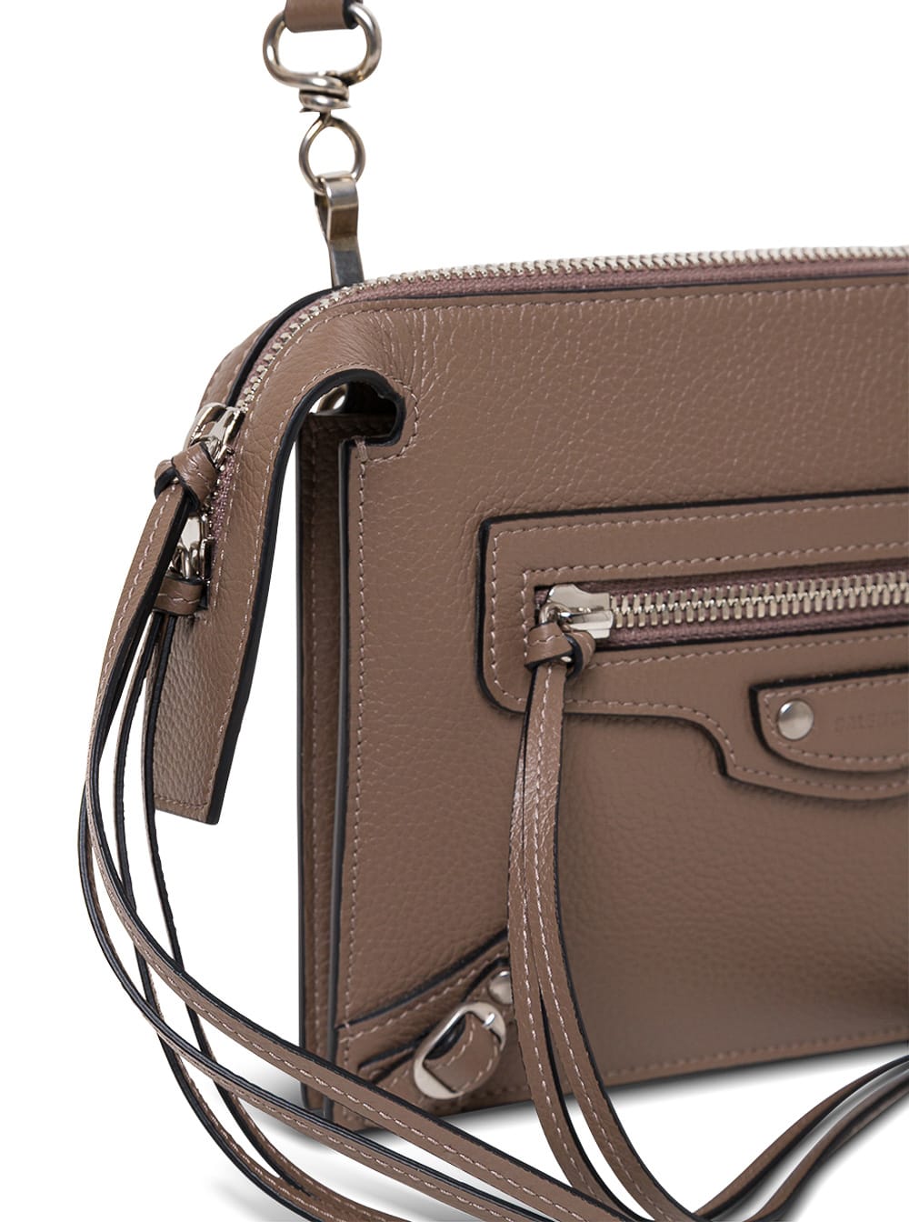 Balenciaga Neo Classic Multiple Leather Crossbody Bag In Grigio