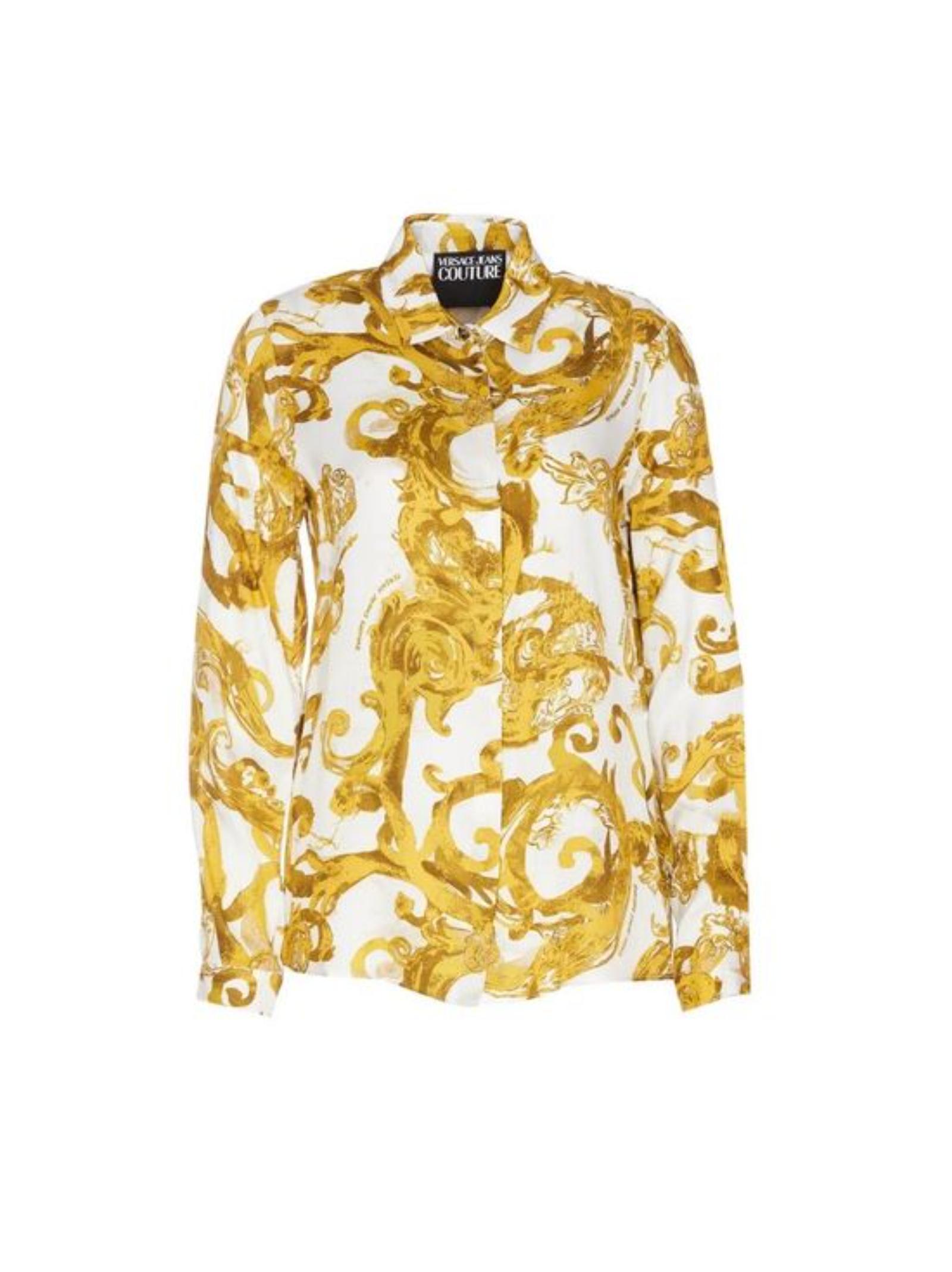 Versace Jeans Couture Watercolour Couture Shirt In White