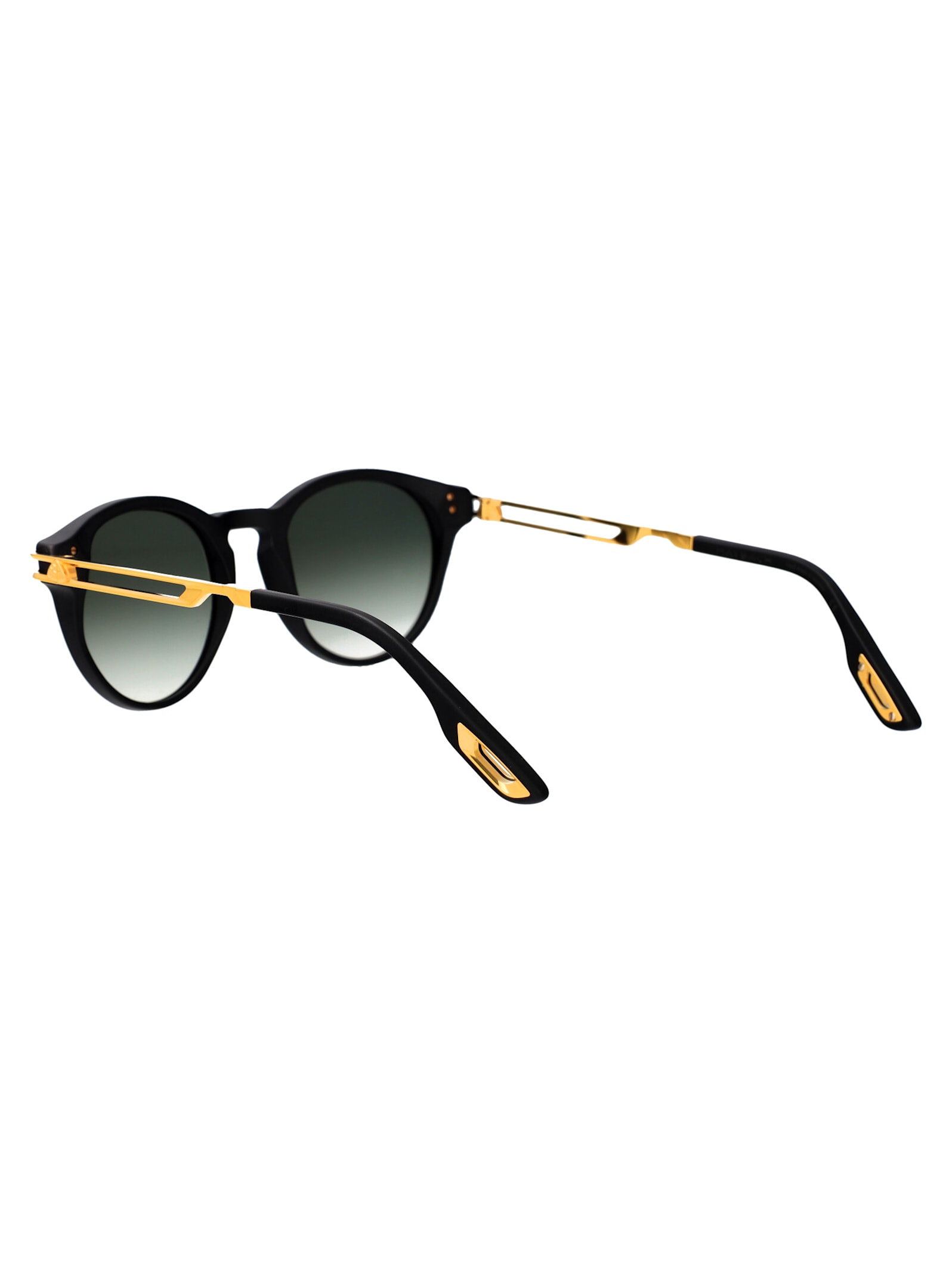 Shop Maybach Eyewear The Expert Iii Sunglasses In Matte Black Gold