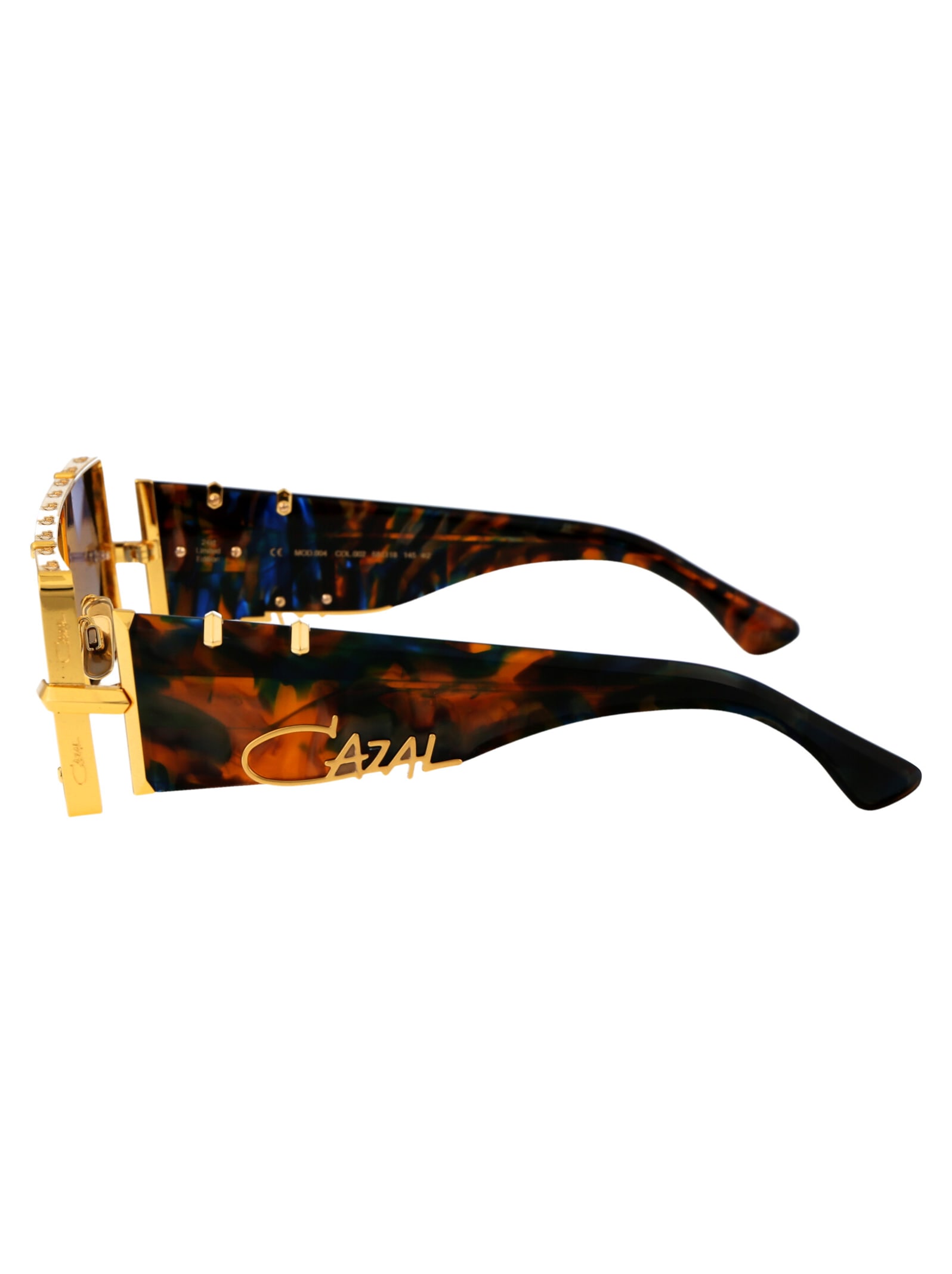Shop Cazal Mod. 004 Sunglasses In 002 Gold Havana