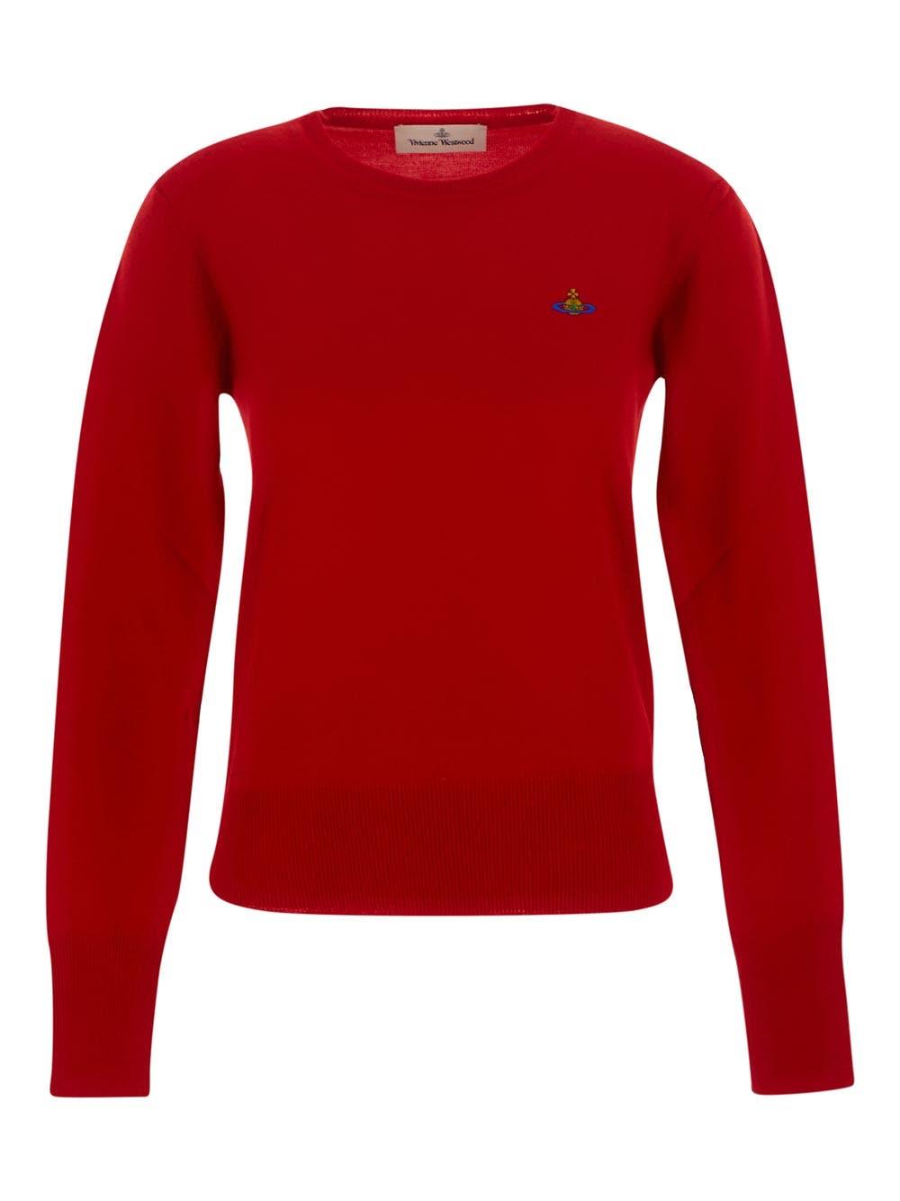 Vivienne Westwood Red Knitted Pullover