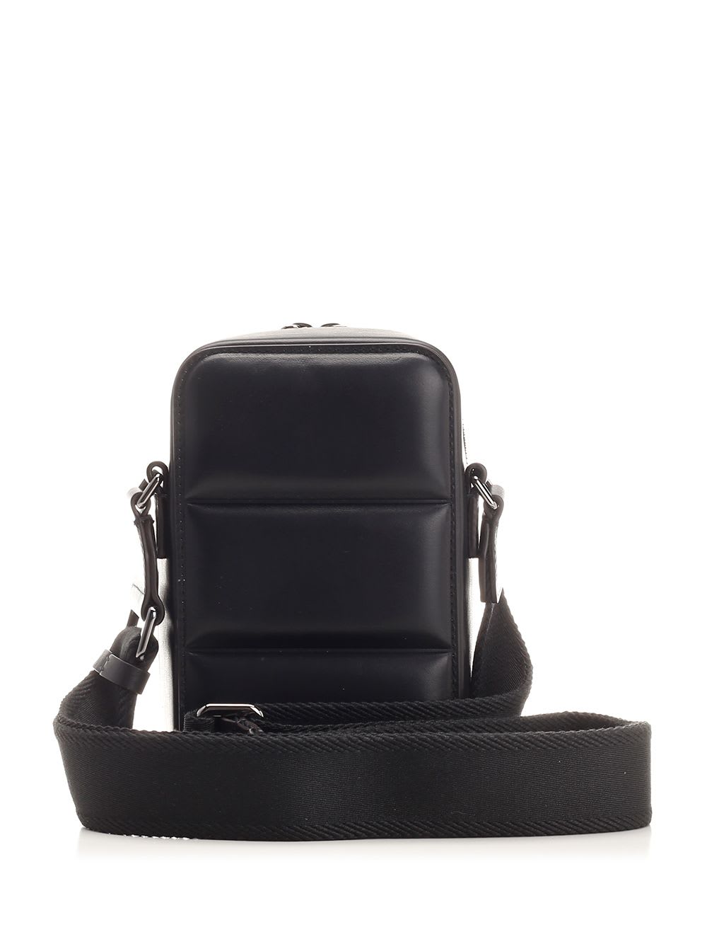 Shop Moncler Vertical Shoulder Bag In Black