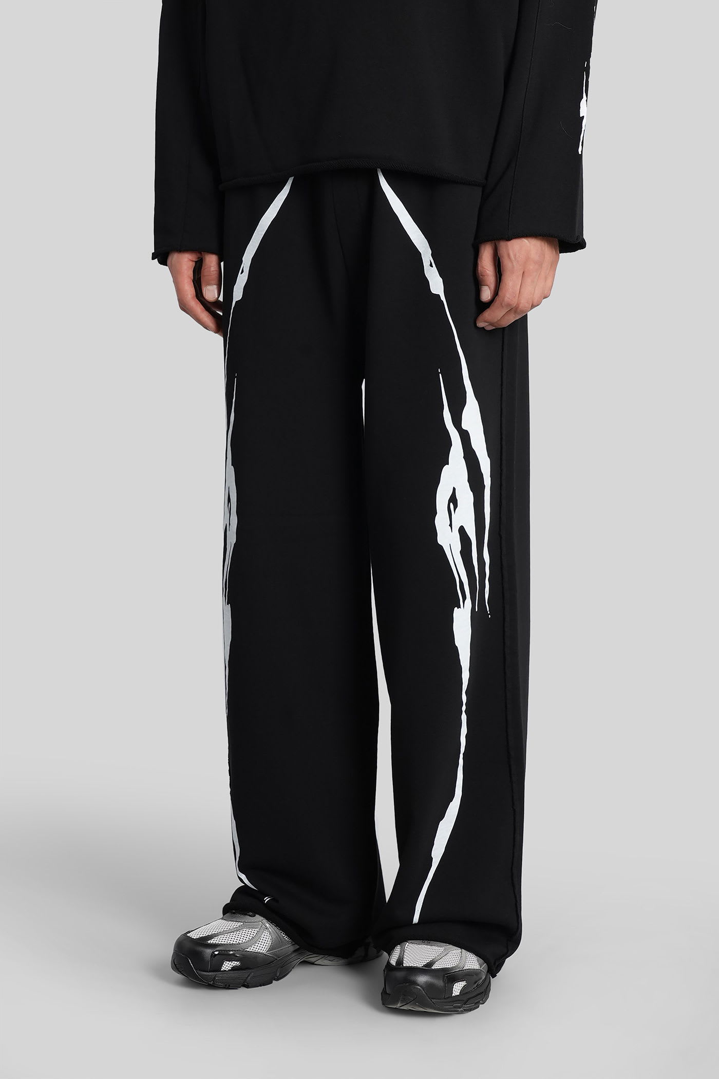 44 Label Group Elastic Waist Sweatpants In Black