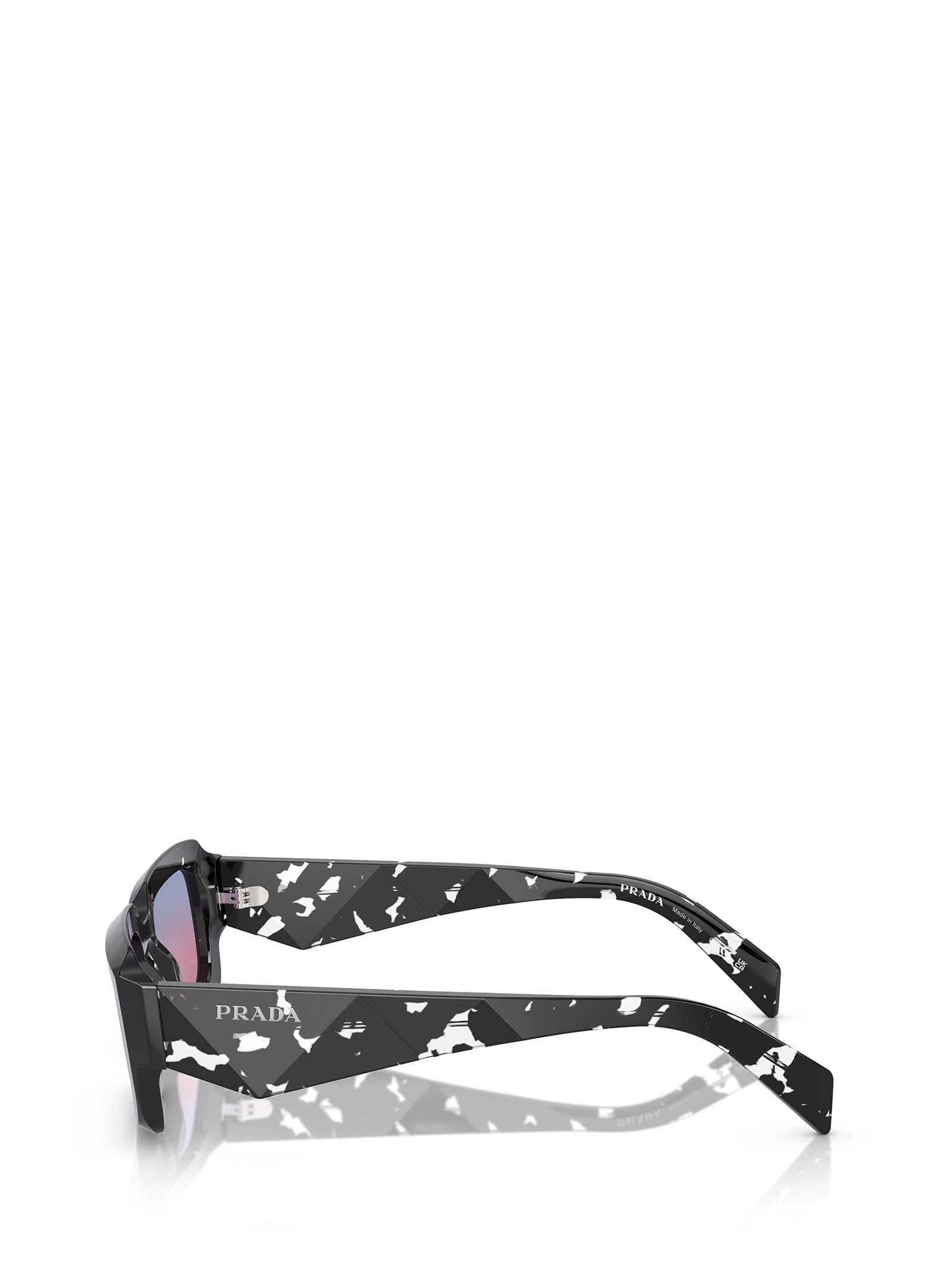 Shop Prada Pr 27zs Black Crystal Tortoise Sunglasses