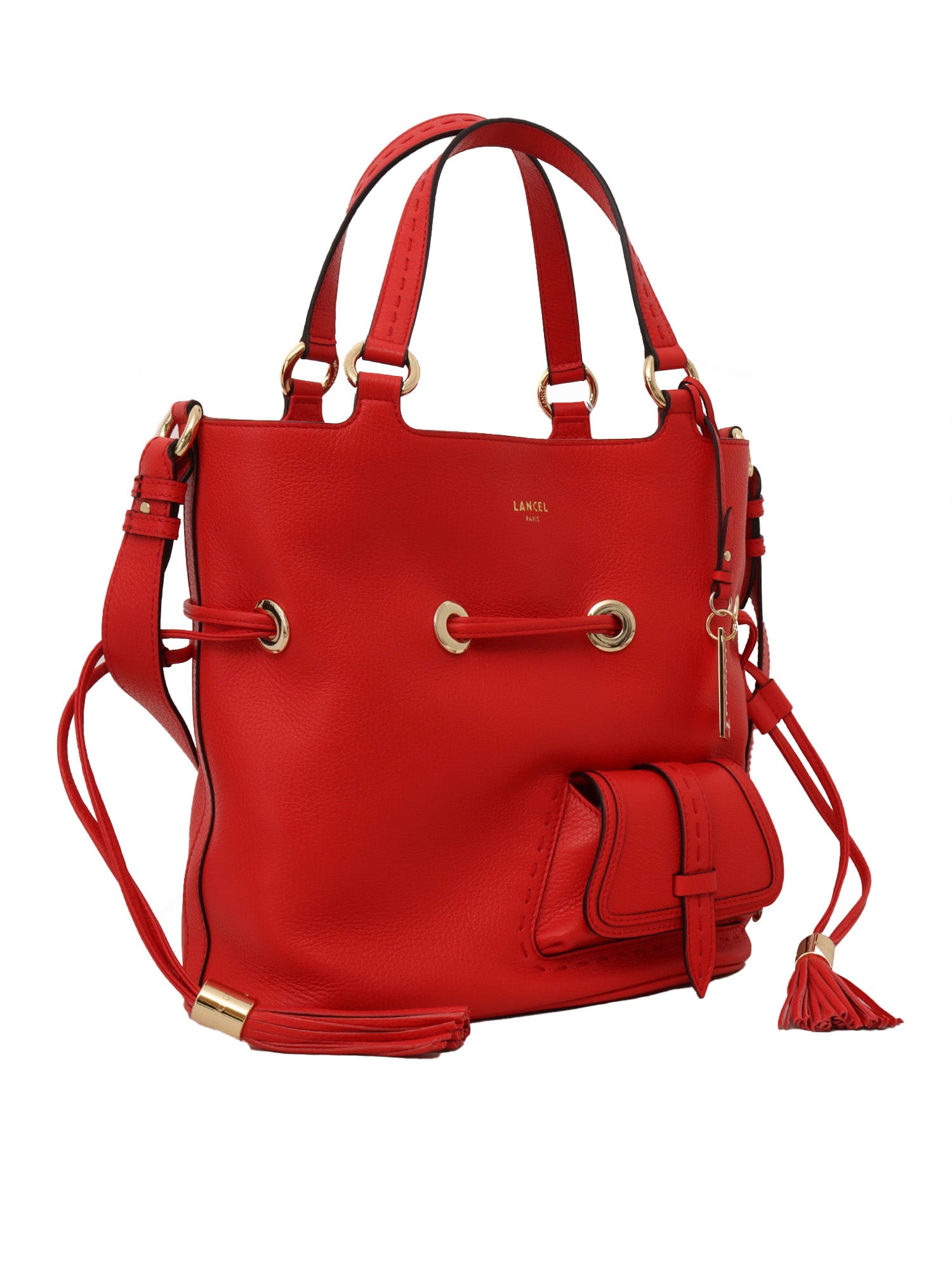 Shop Lancel Seau Bag M In Red