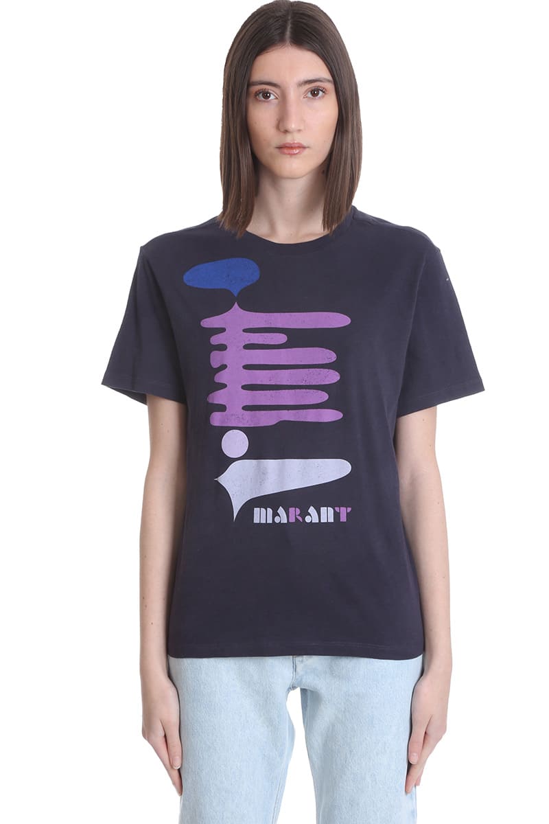 Isabel Marant Étoile Zewel T-shirt In Viola Cotton