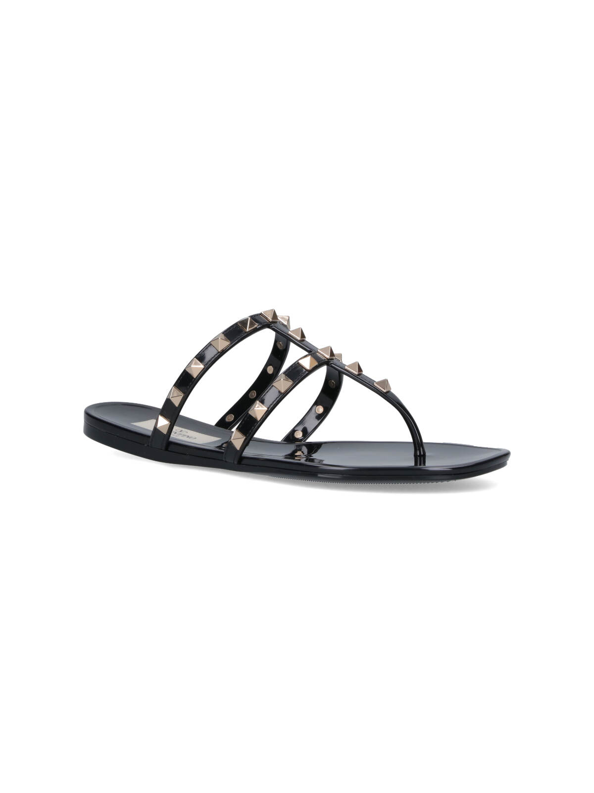 Valentino Stylish Sandals Featuring Studded Open Toe In Black