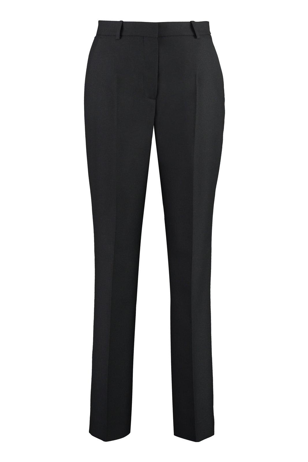 Shop Calvin Klein Pleat Tailored Trousers In Nero