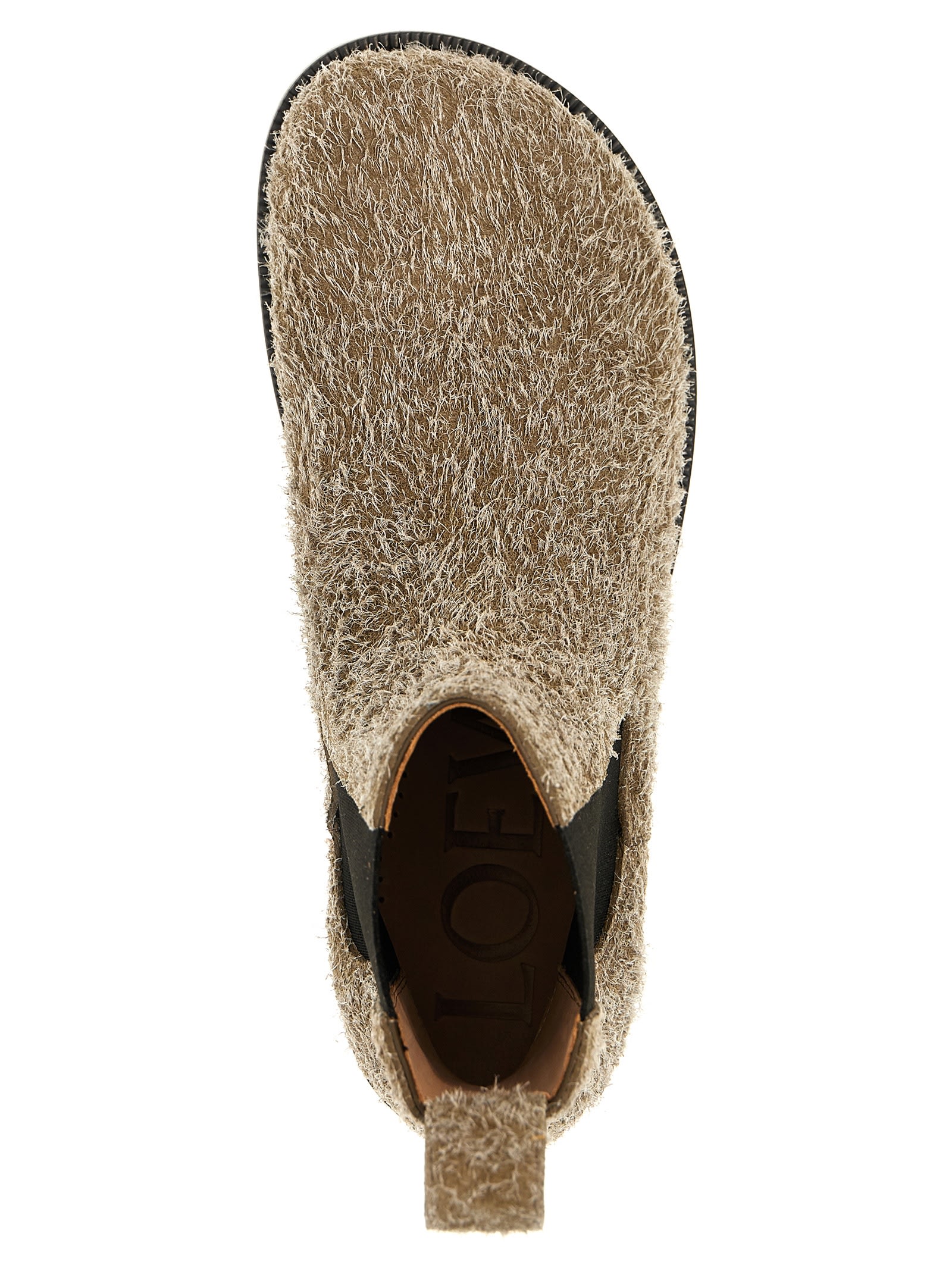 Shop Loewe Campo Ankle Boots In Beige