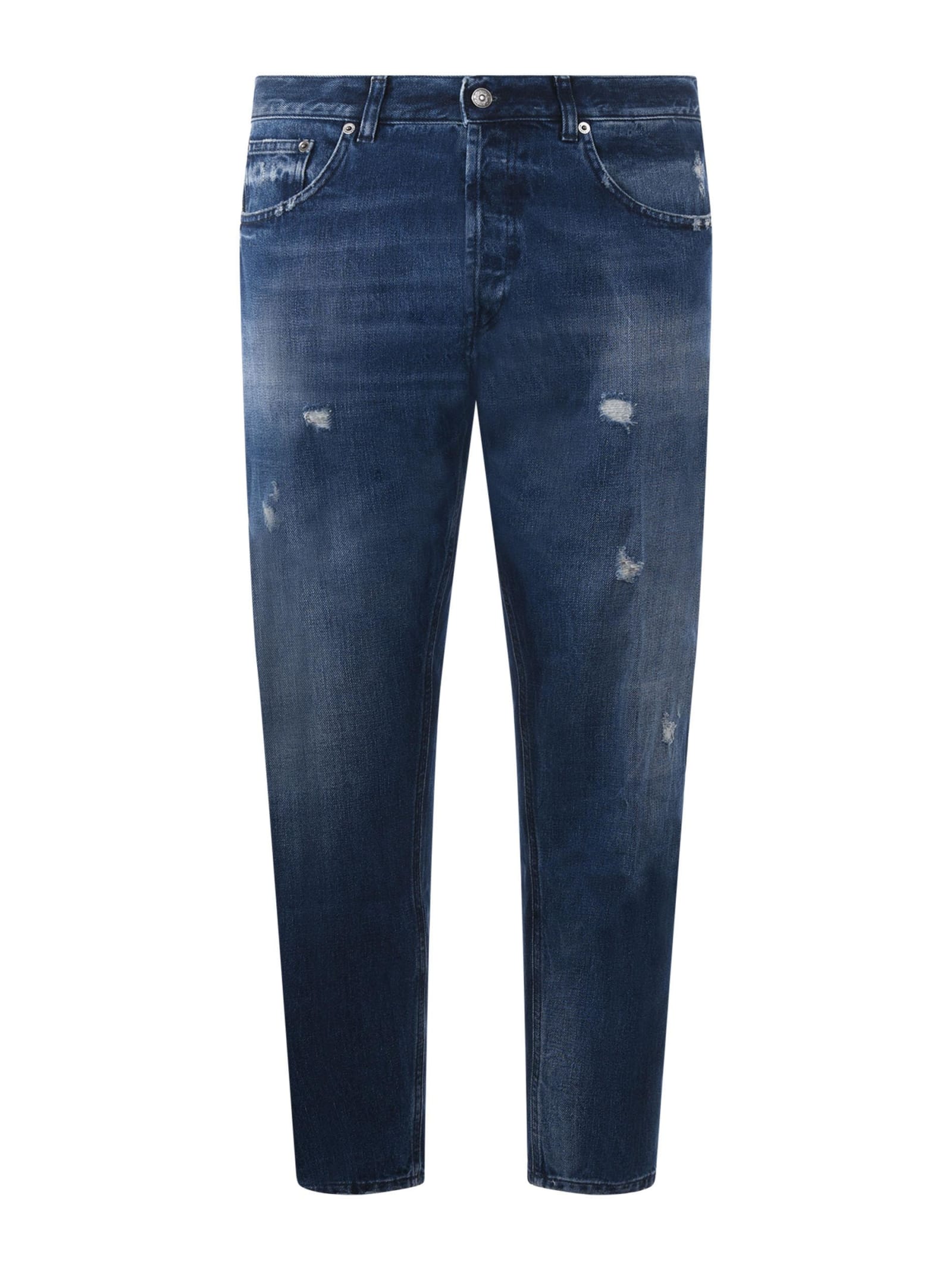 Shop Dondup Dian Jeans In Denim Blu Scuro
