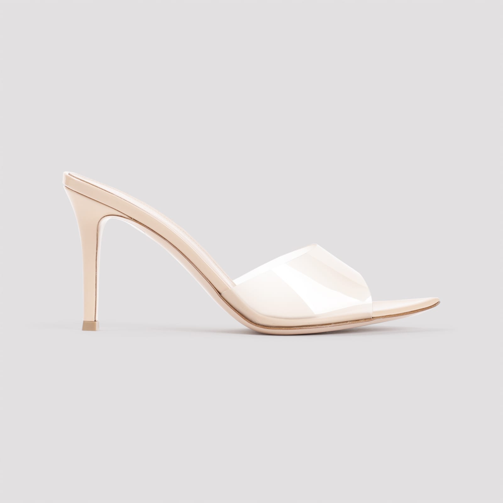 Shop Gianvito Rossi Elle 85 Mules In Nunu Nude Nude