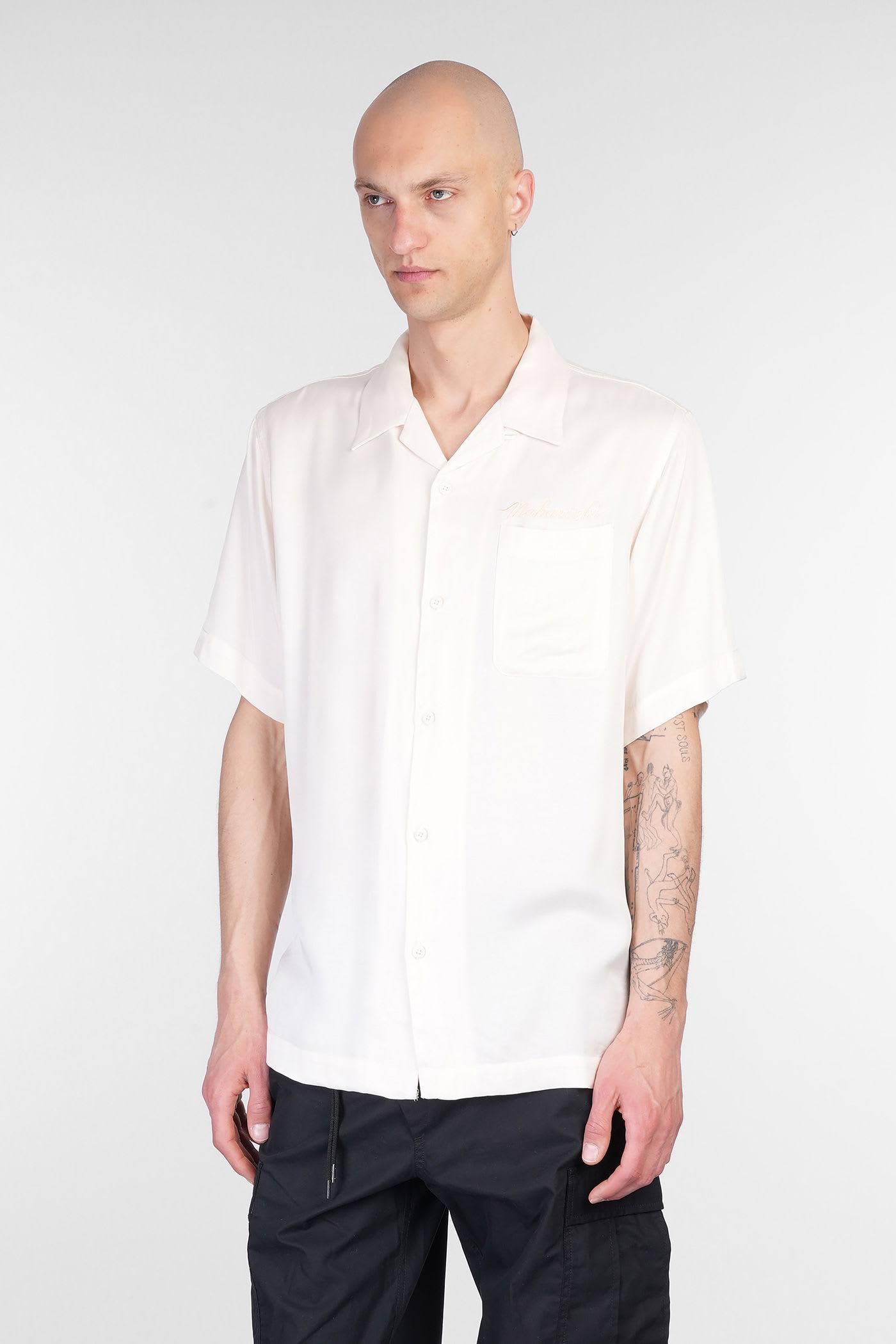Maharishi Shirt In Beige Rayon