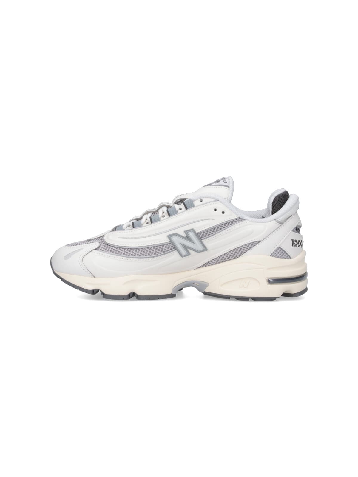 New Balance Mens Sea Salt Sea Salt 1000 Suede And Mesh Low-top Trainers In White