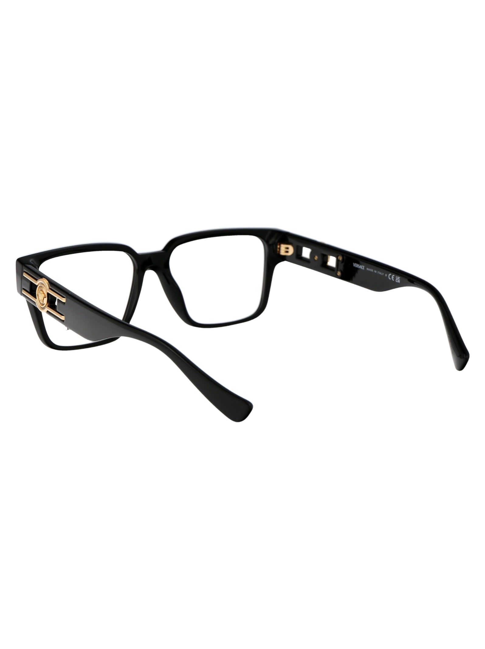 Shop Versace 0ve3346 Glasses In Gb1 Black