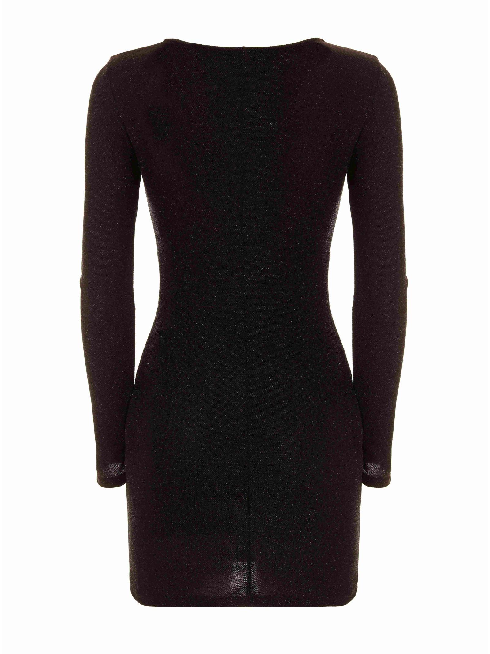Just Cavalli Dress With Long Sleeves In Black