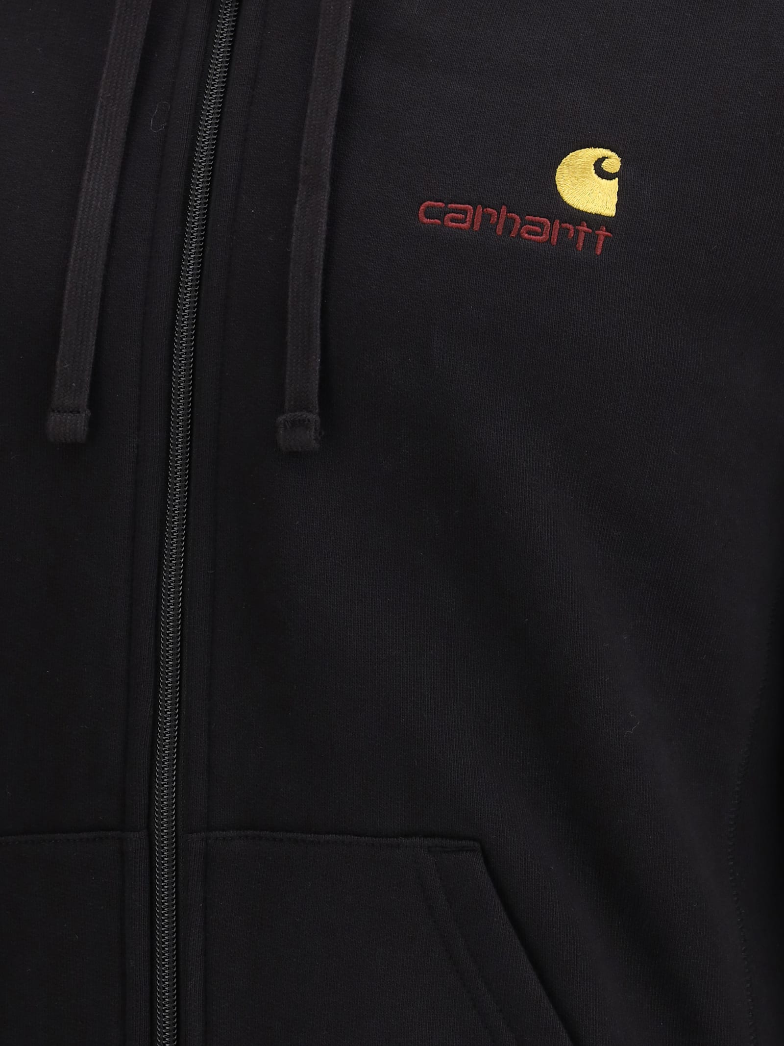 Carhartt Cotton Blend Sweatshirt With Logo In Black