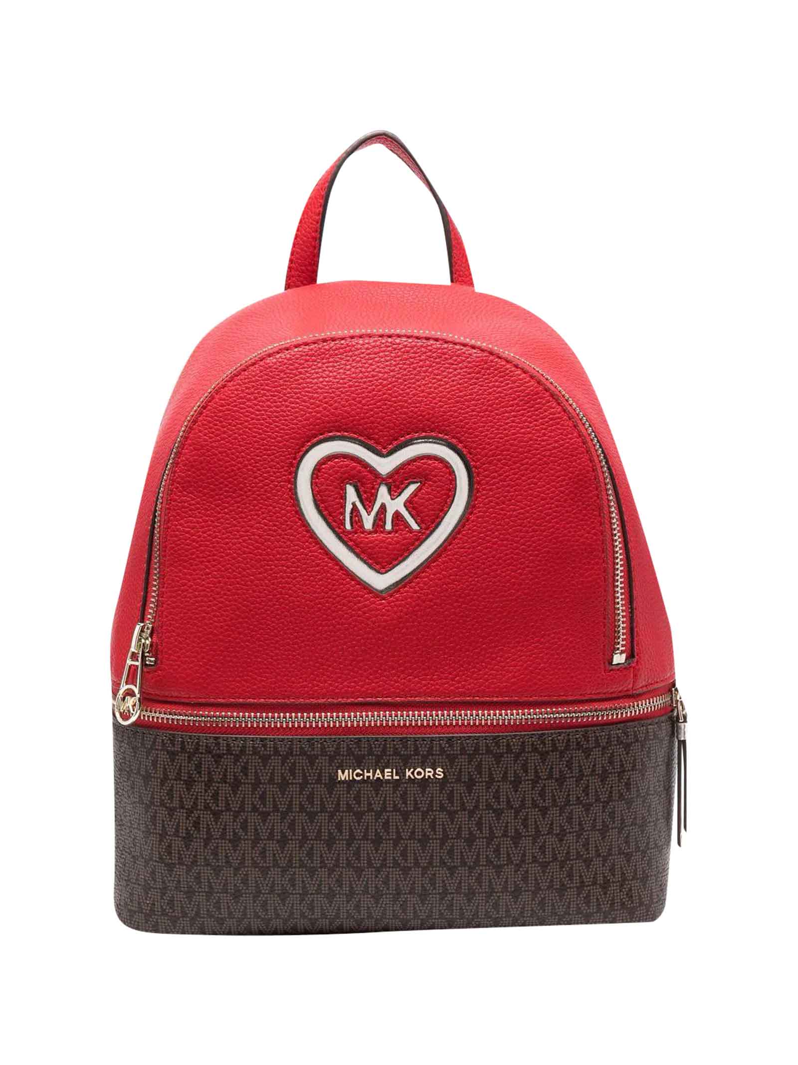 Michael Kors Red Backpack Girl