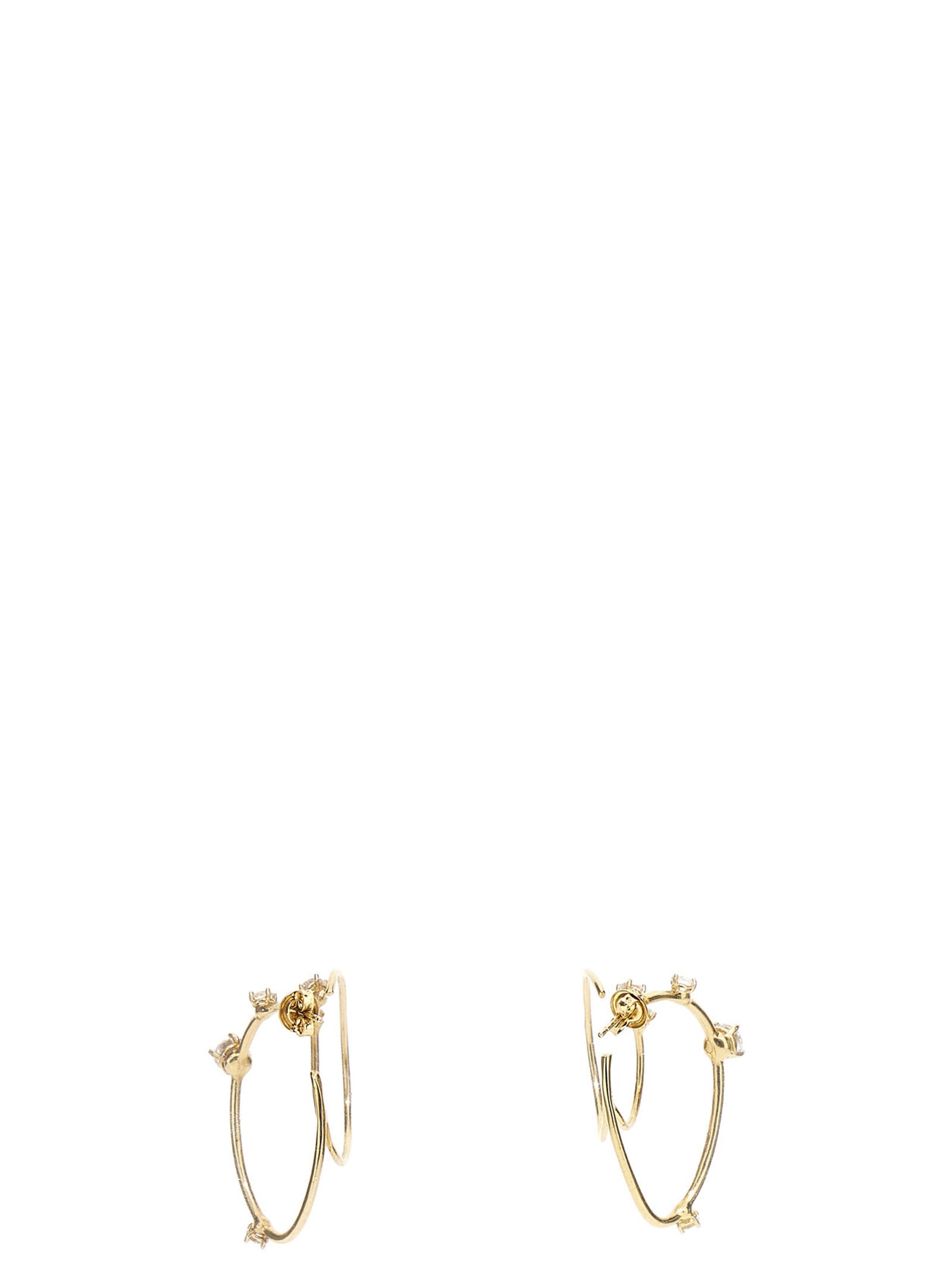Shop Panconesi Constellation Hoops Earrings In Gold