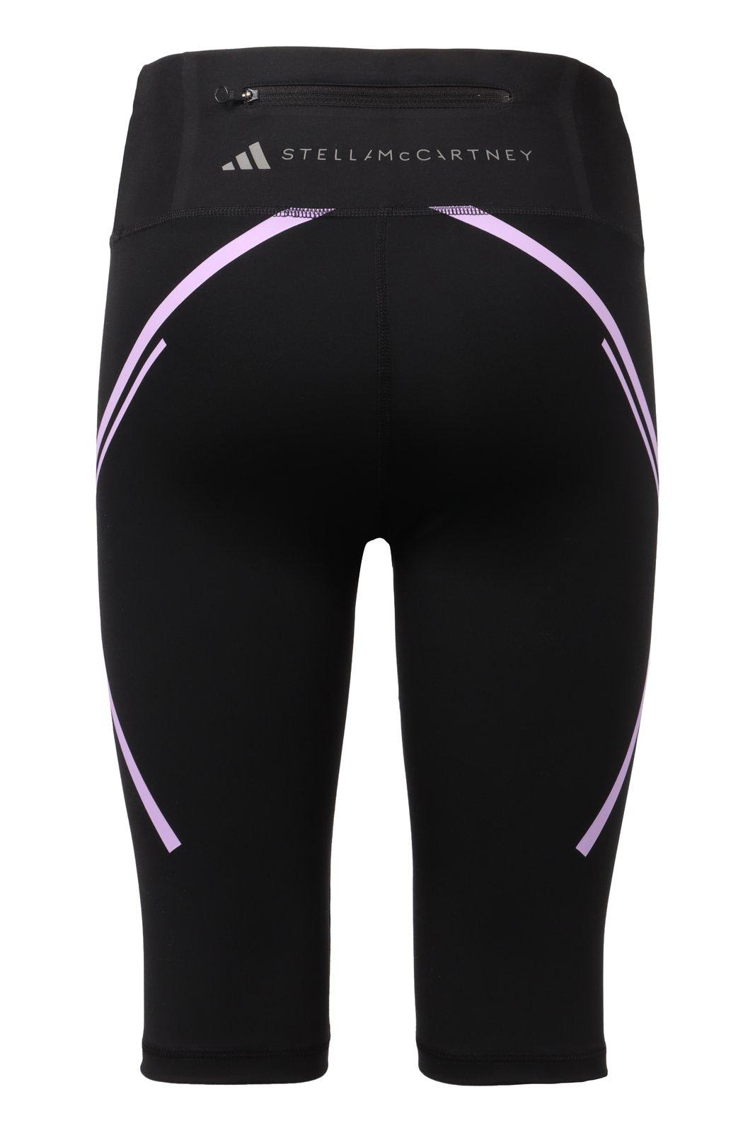 Shop Adidas By Stella Mccartney Truepace High-waisted Cycling Shorts In Black Purple