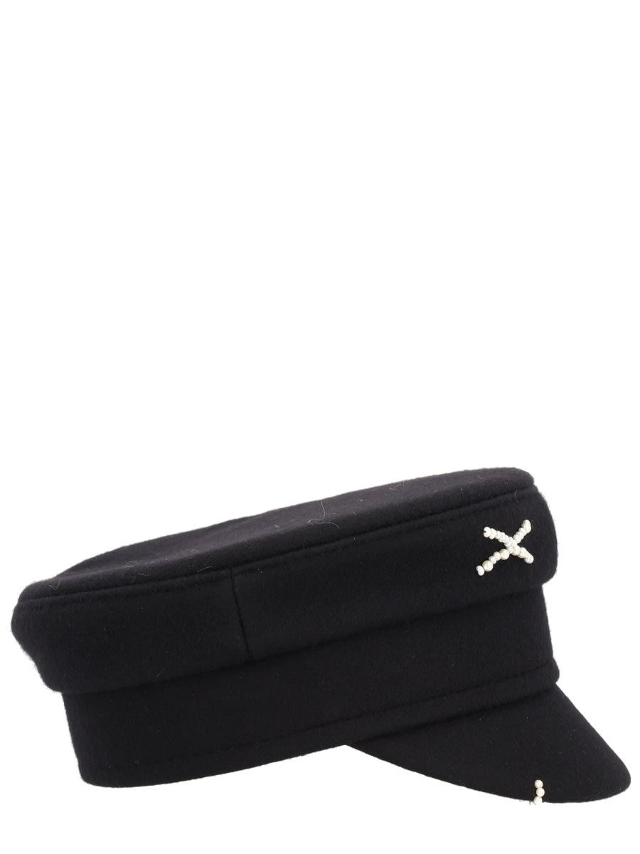 Ruslan Baginskiy Baker Boy Hat In Black