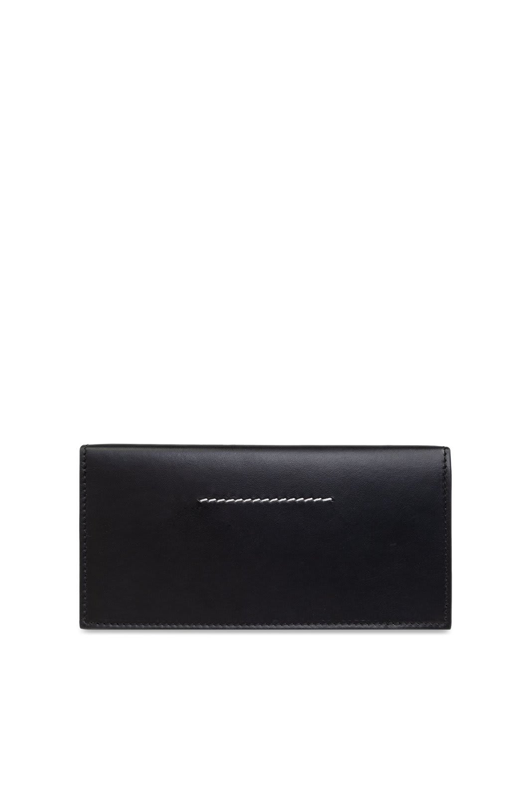 Shop Mm6 Maison Margiela Numeric Chain Wallet In Black