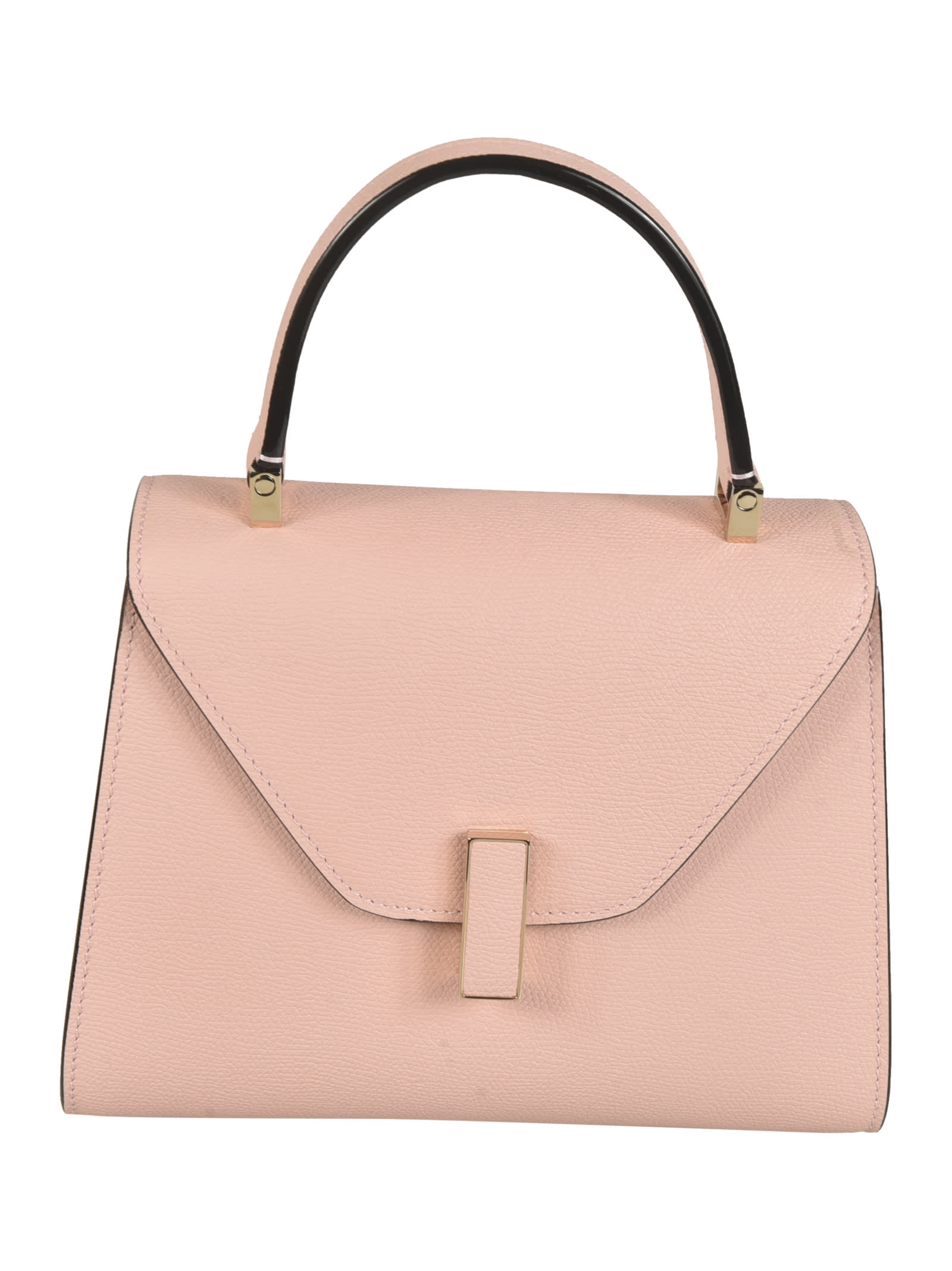 Shop Valextra Iside Mini Leather Bag In Pn