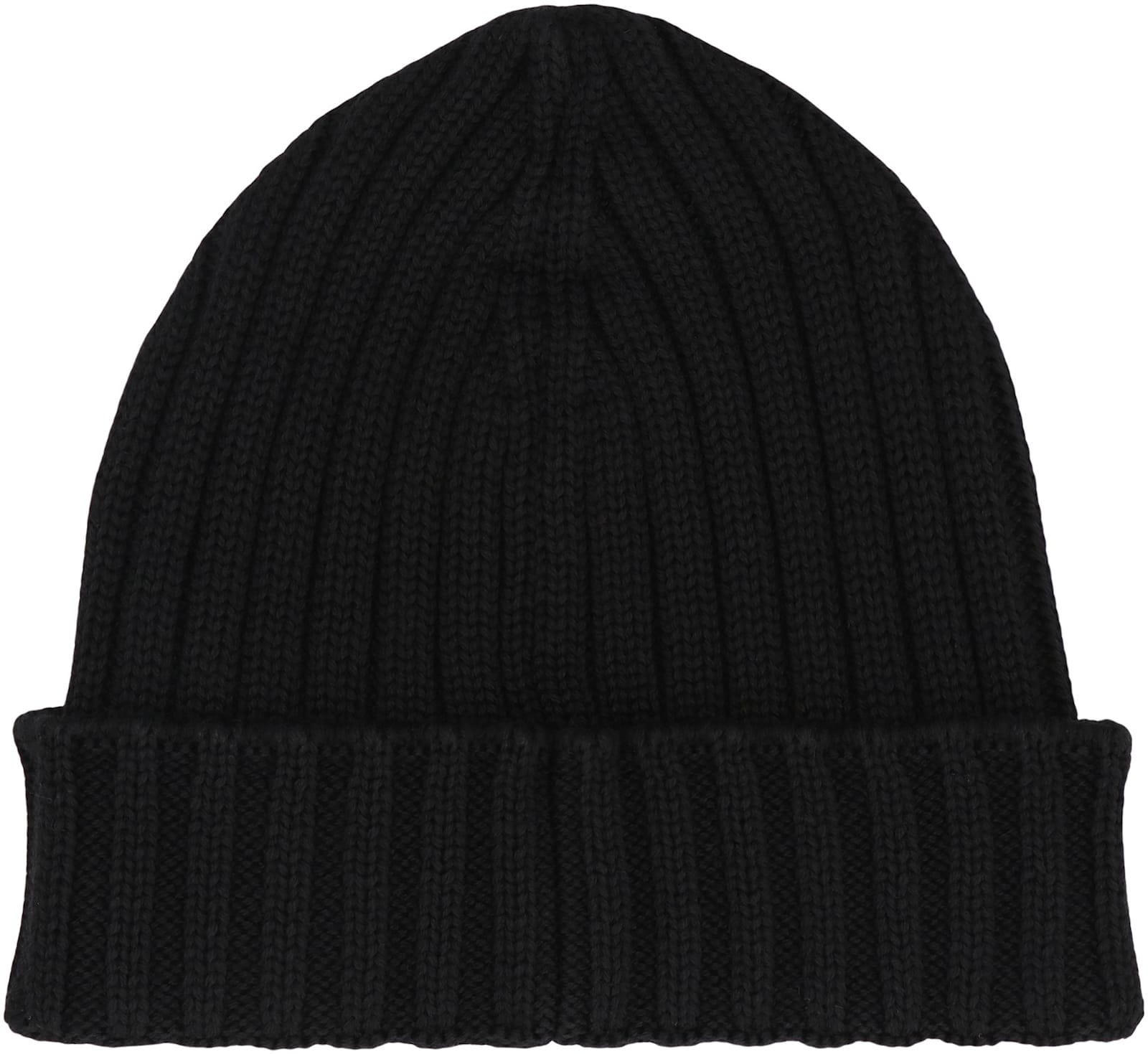 C.p. Company C.p.company Ribbed Wool Beanie In Black