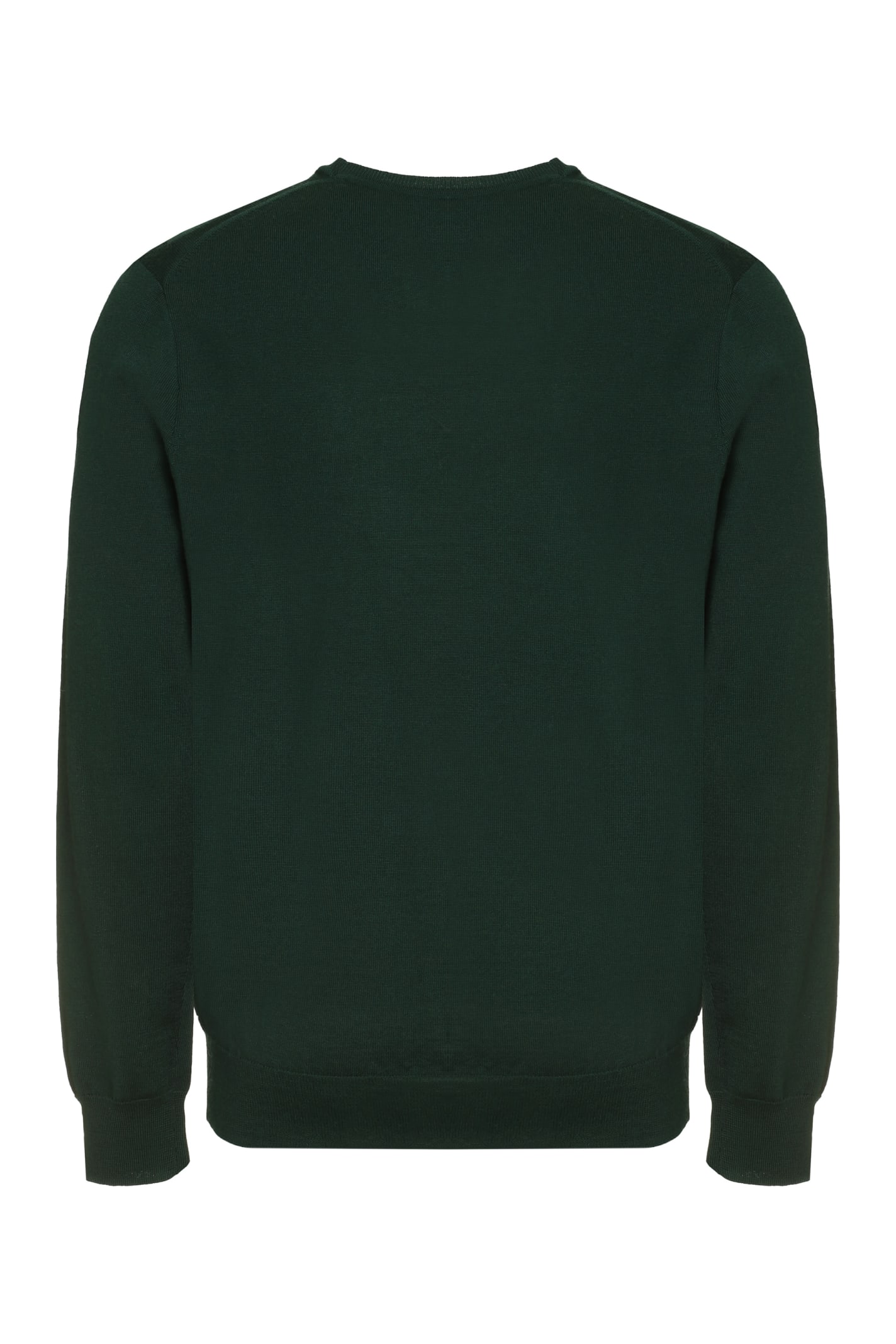 Shop Polo Ralph Lauren Wool Crew-neck Sweater In Green