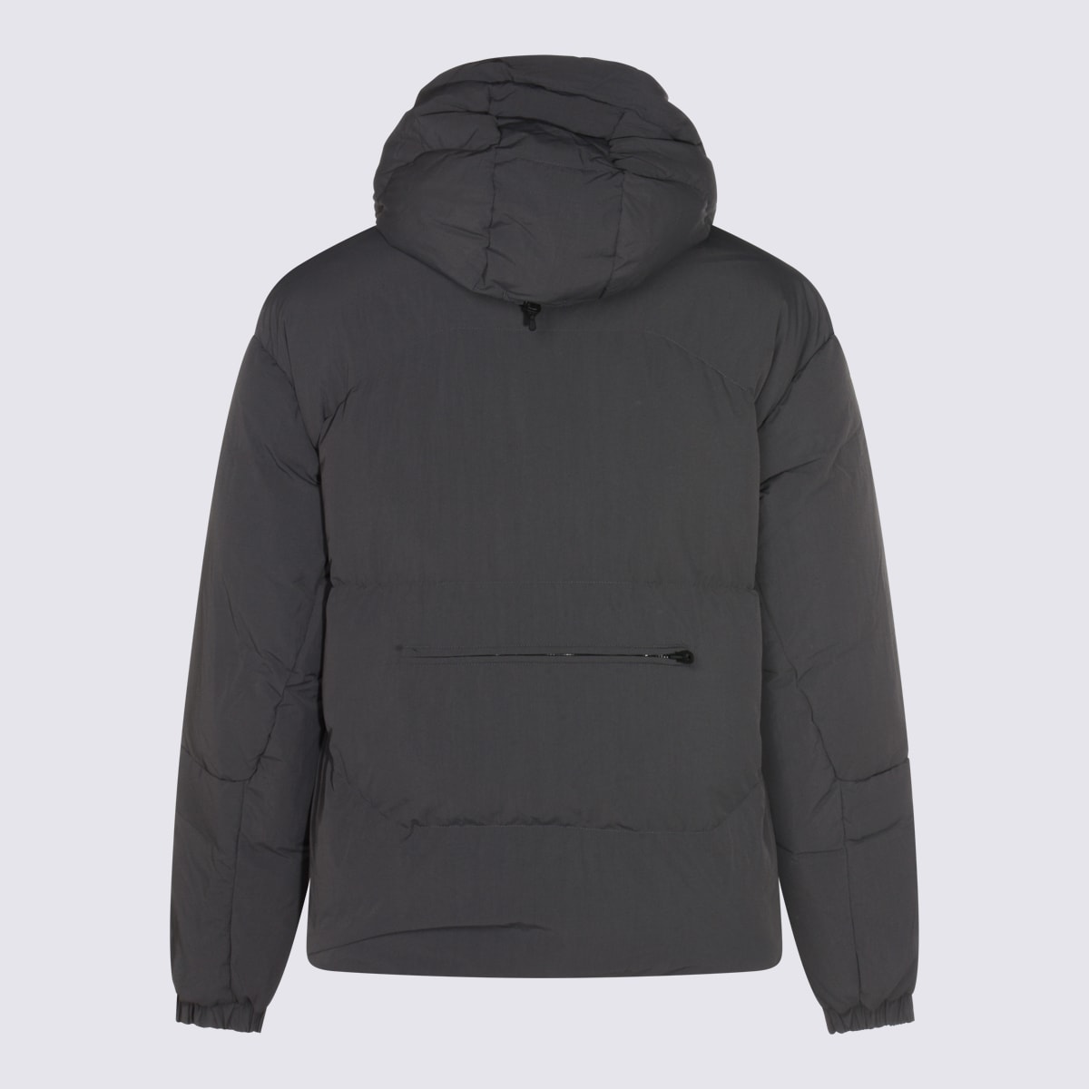 Jg1 Hybrid Down Jacket With Hood In Gray