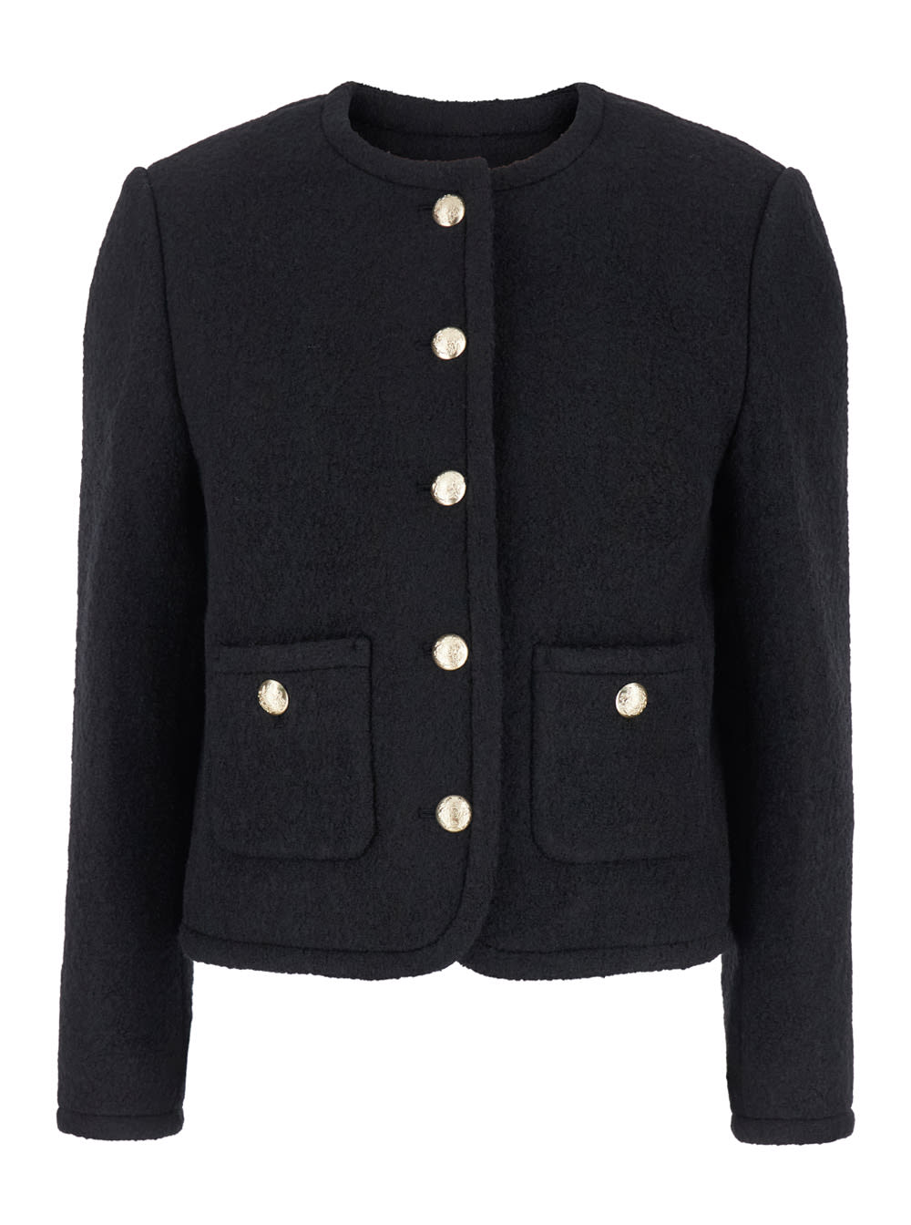 Shop Dunst Classic Tweed Jacket In Black