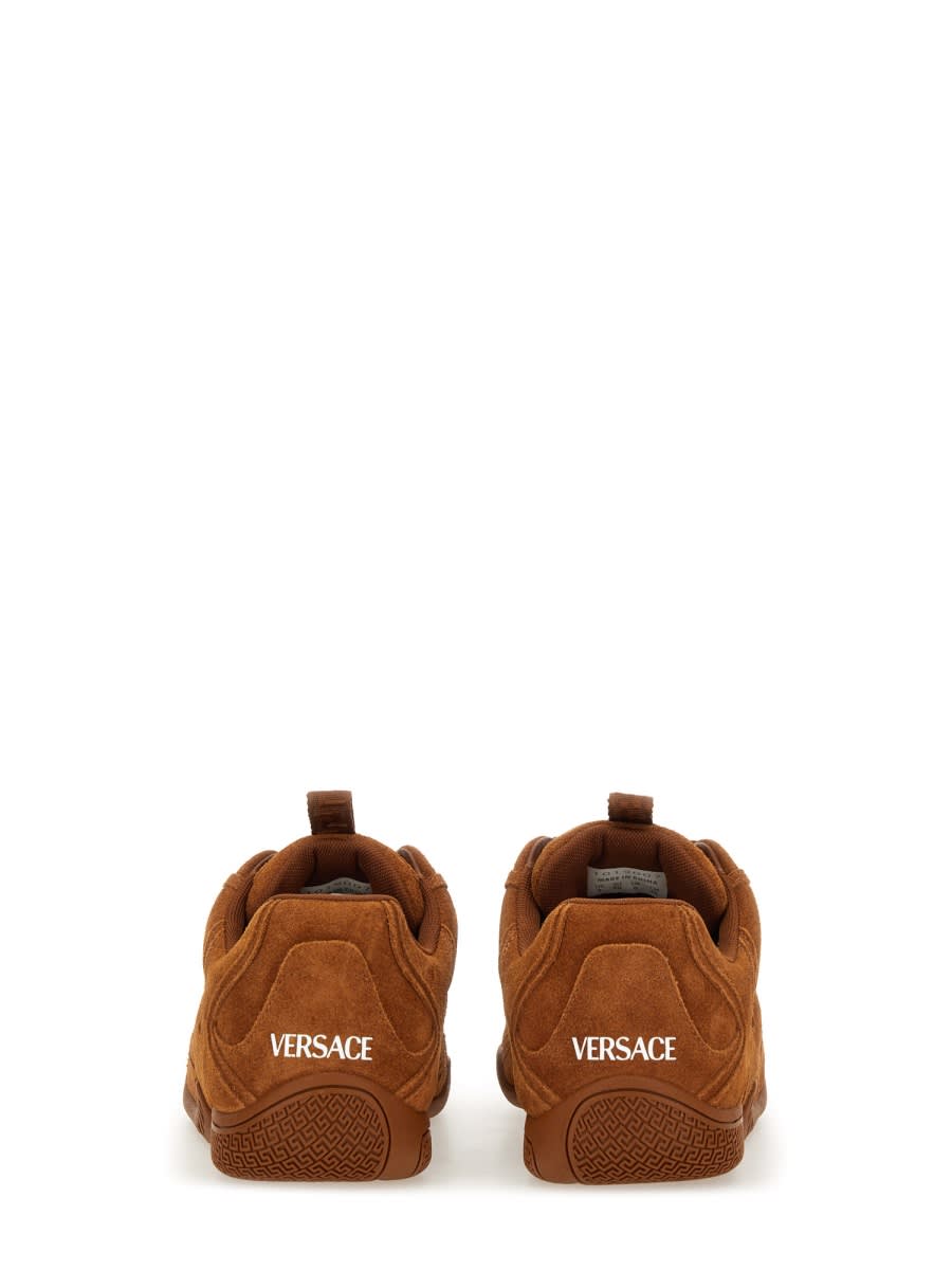 Versace "galaxia" Sneaker In Brown
