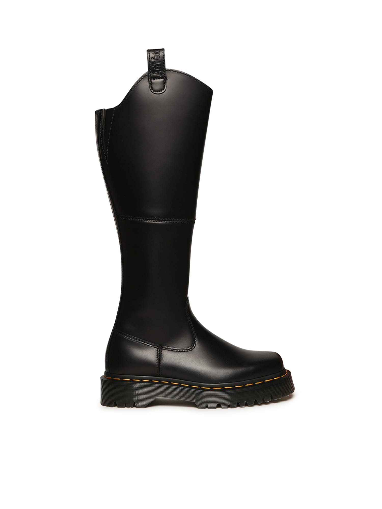 Dr. Martens Black Amaayah Knee High Leather Tall Boots
